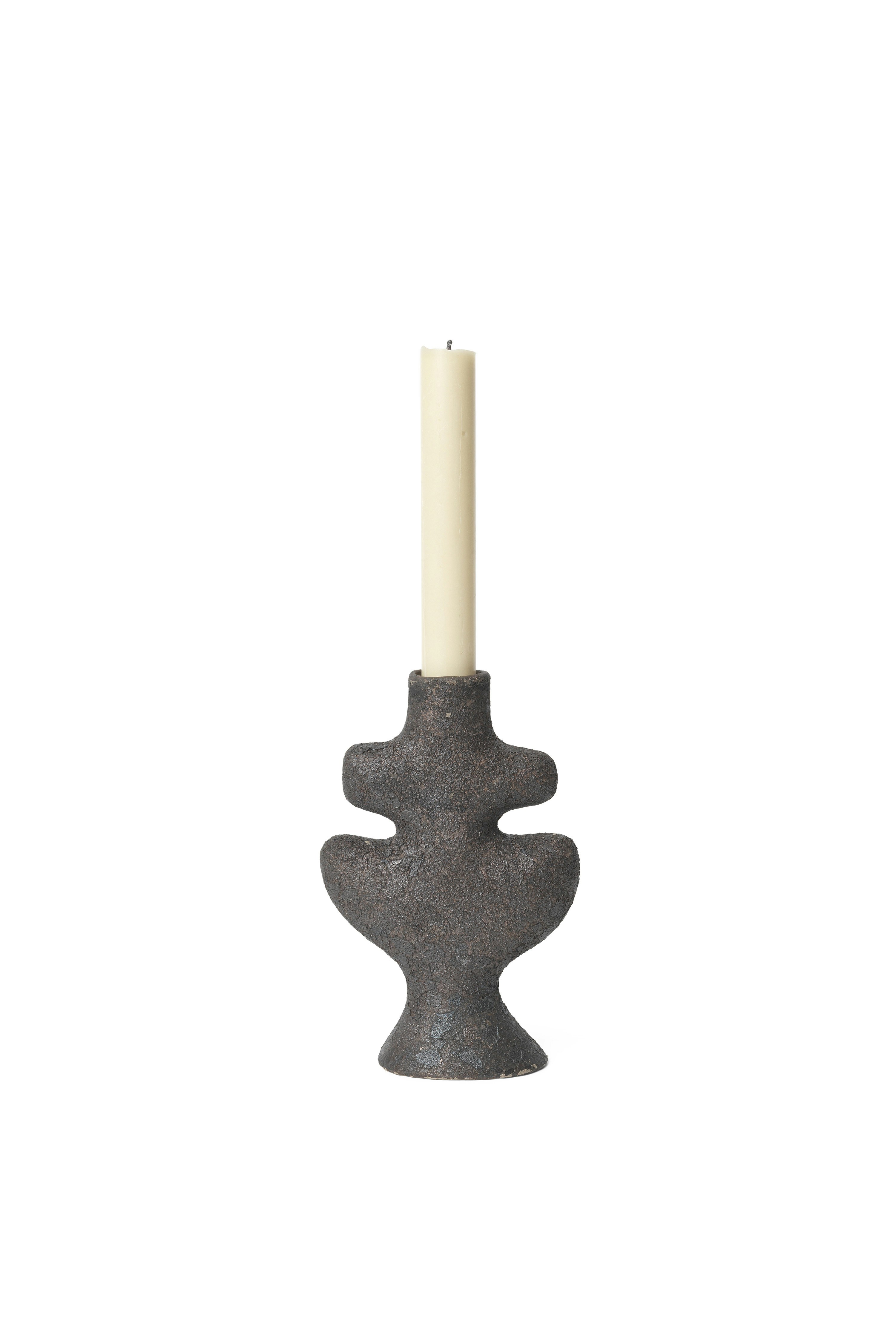 Yara Candleholder - Rustic Iron, Small