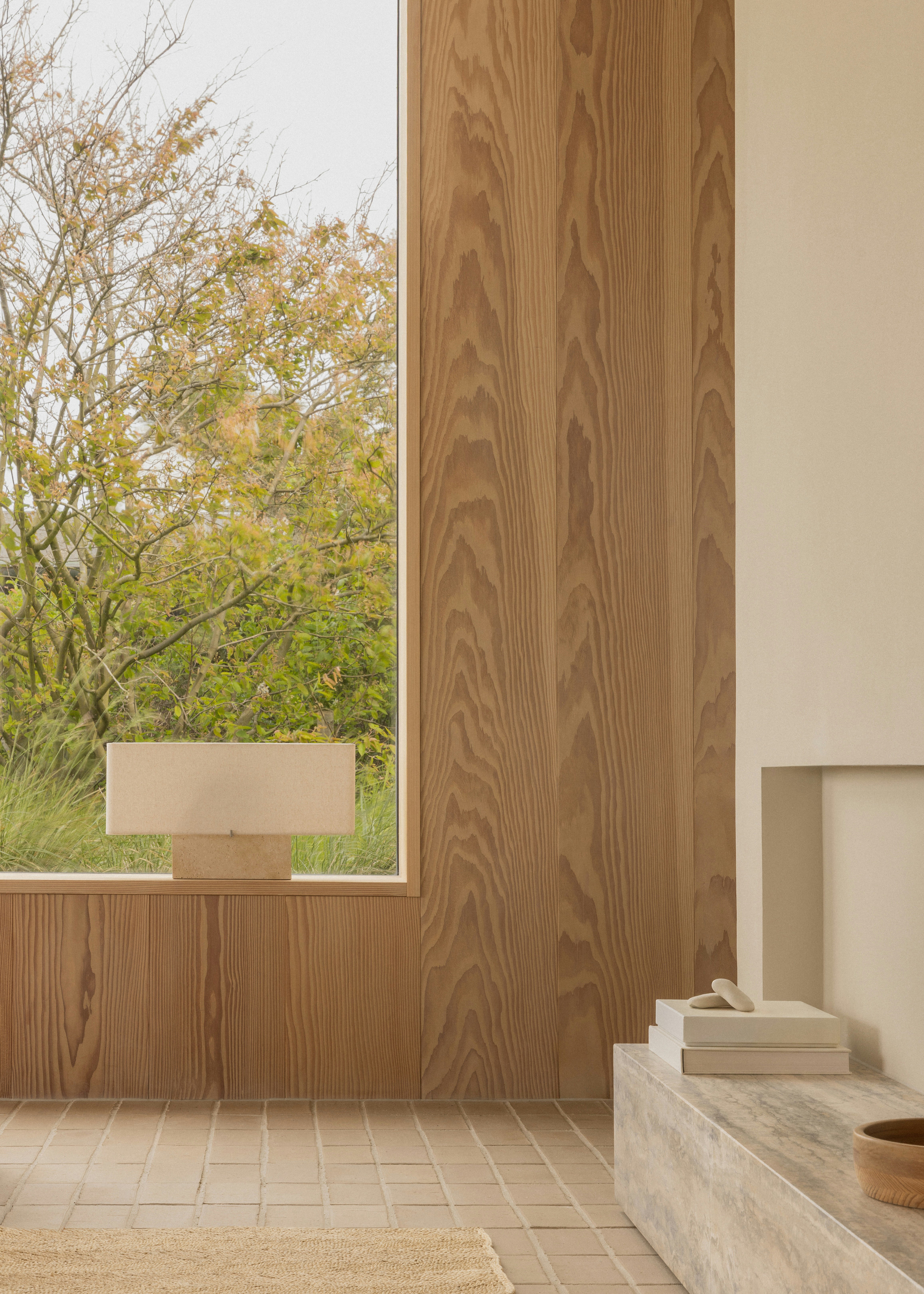 Nonna Travertine Table Lamp
