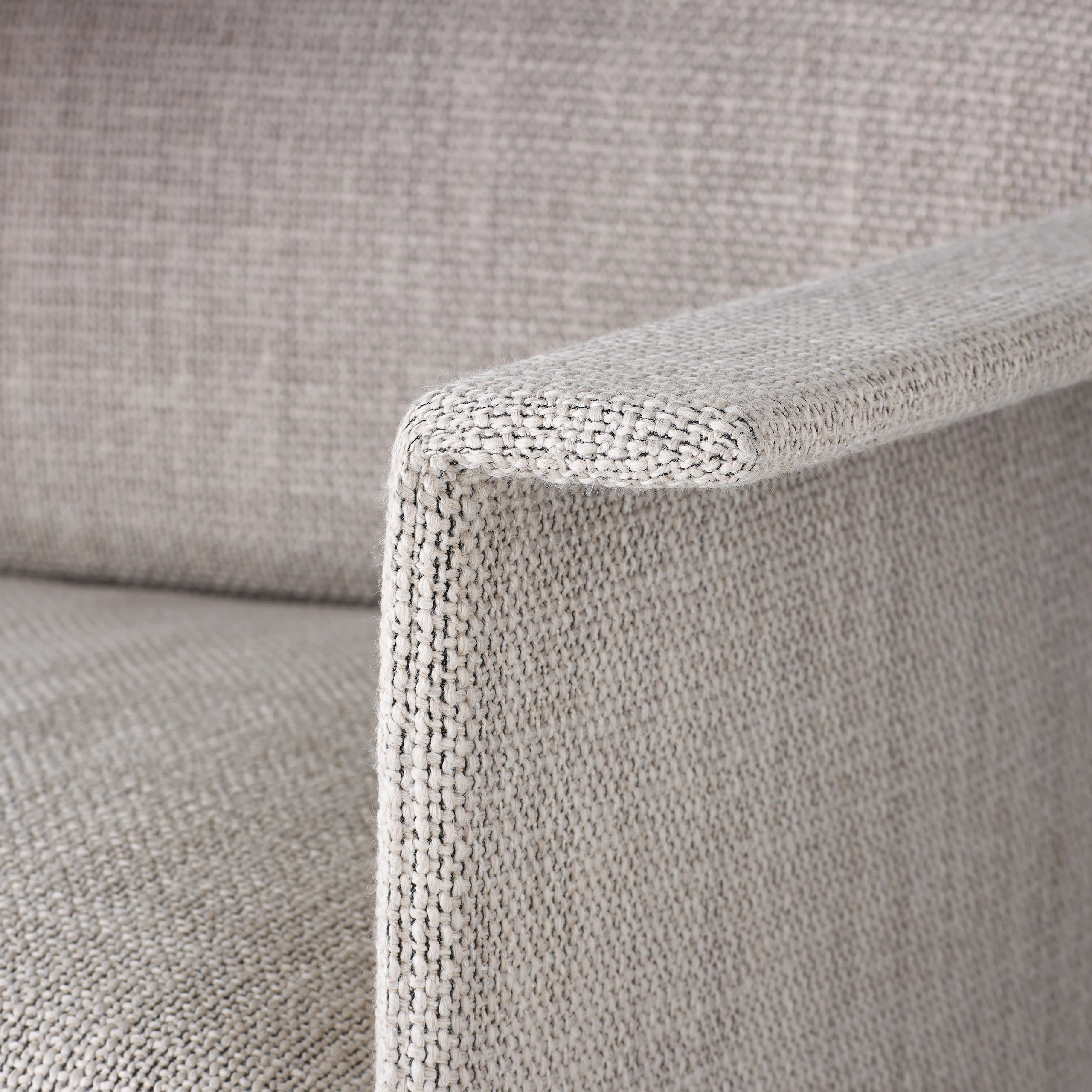 Mantle Lounge Seating in Capri Stone detail.