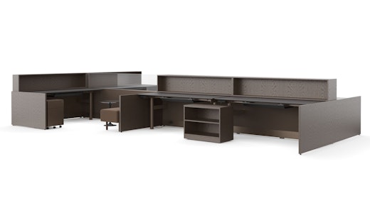 Dividends Skyline System Height-Adjustable Table Storage