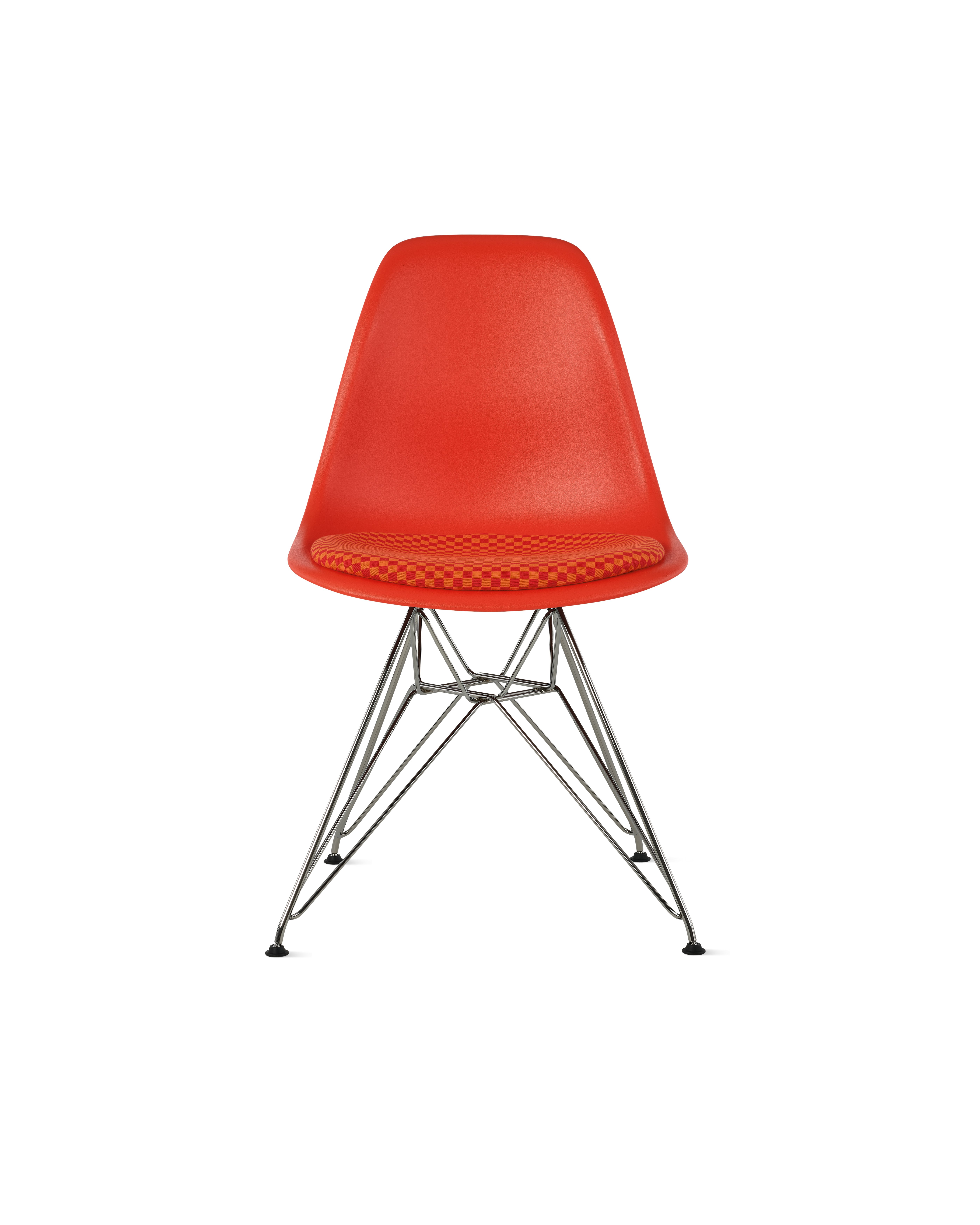 Eames Molded Plastic Side Chair with Seat Pad
