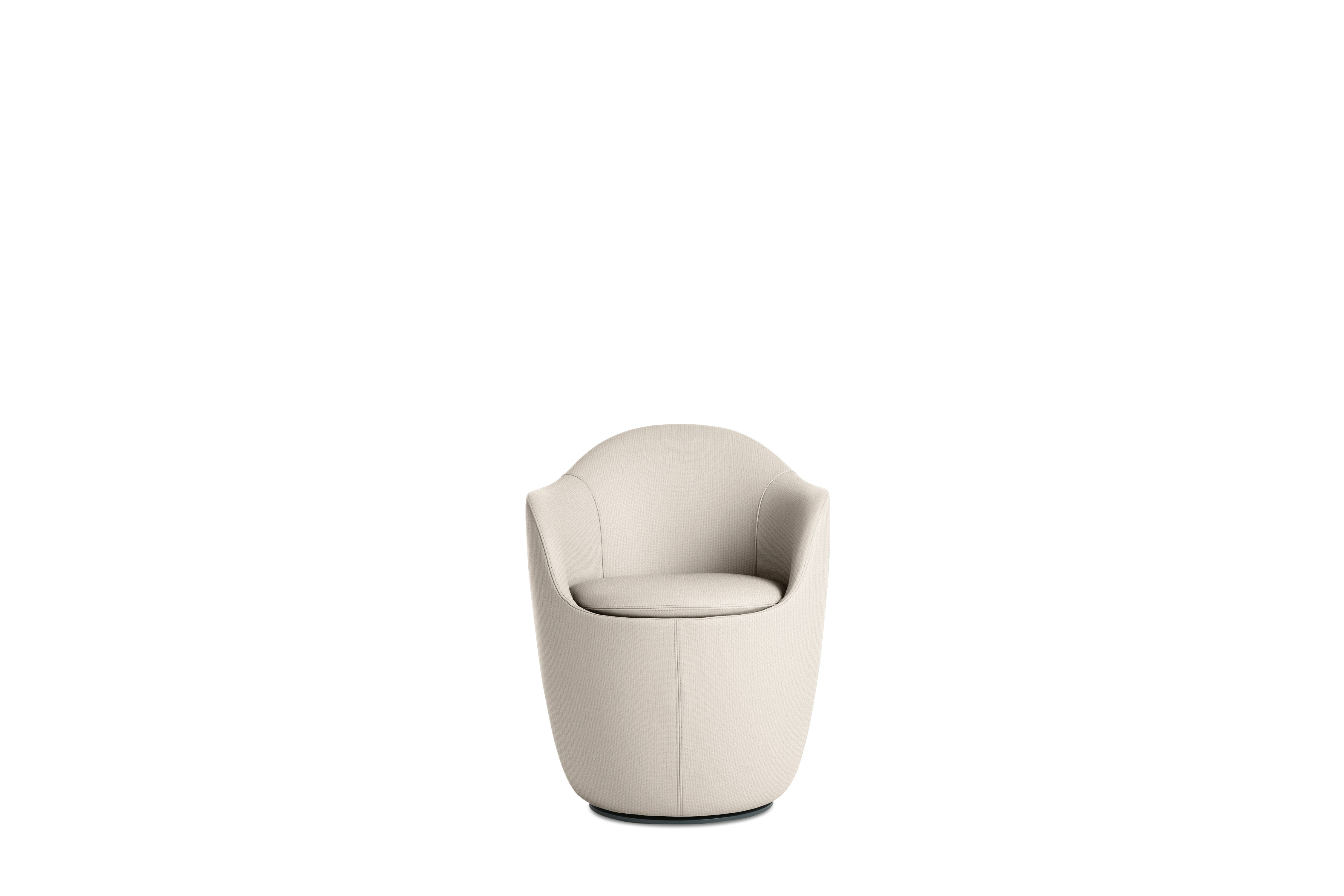 Lina Dining Chair - Armchair, Crypton Robusta, Snow