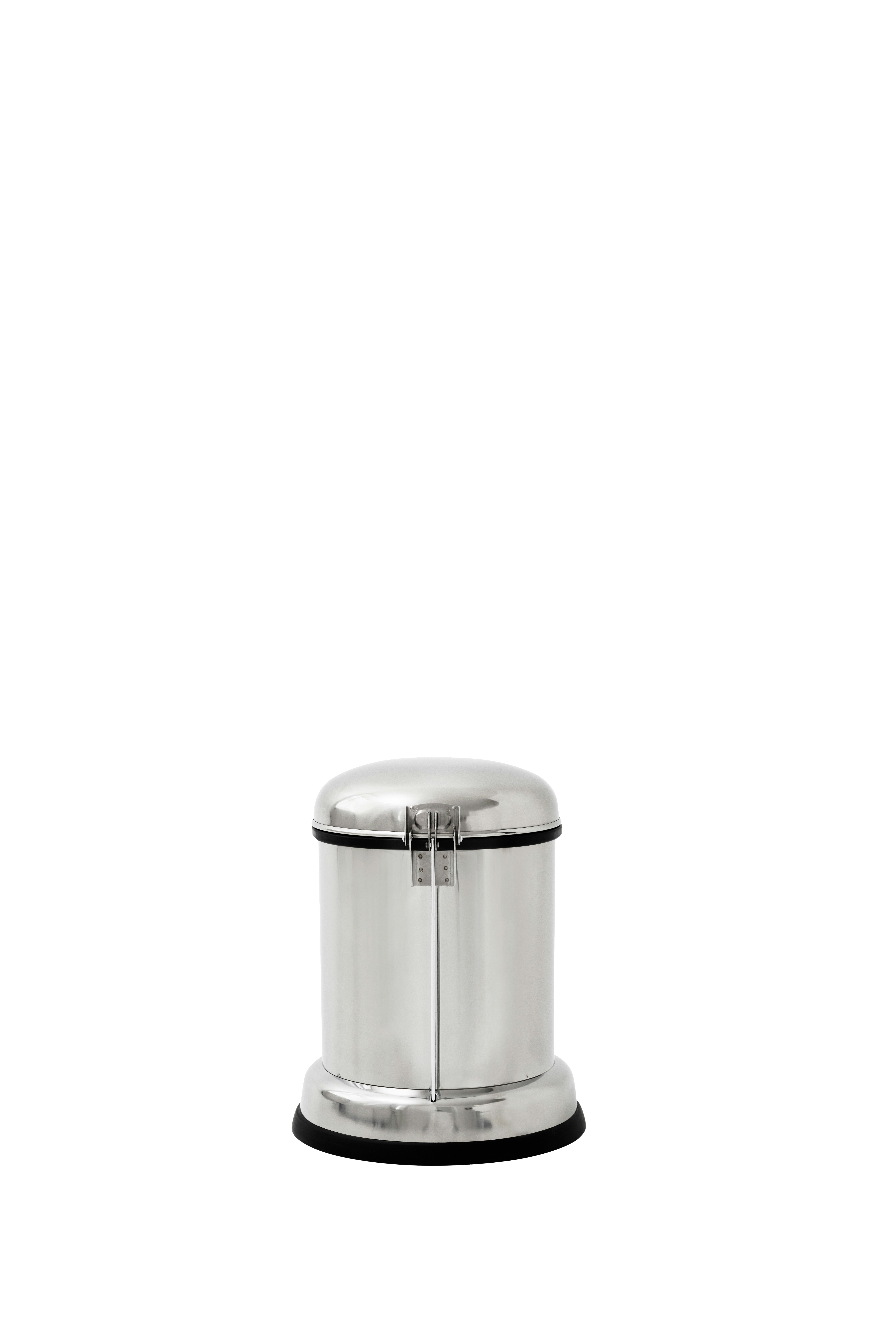 A Vipp Pedal Bin Viewed from behind.