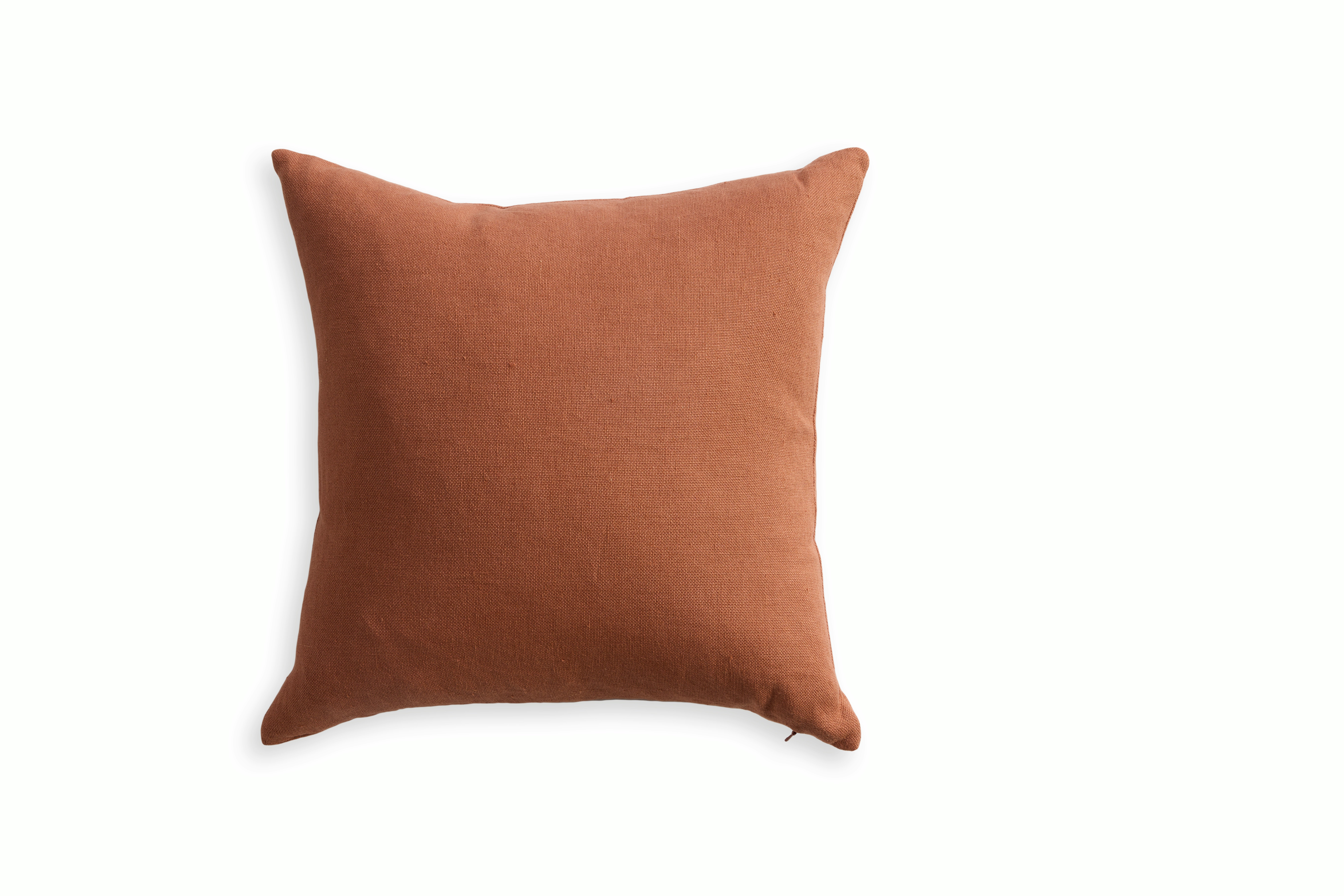Brugge Linen Pillow,  terracotta,  18x18