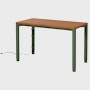 Spout S2S Table - 24" x 48"",  Veneer Walnut,  Olive,  With Cable Tray,  With Storage Drawer,  Standard Height"