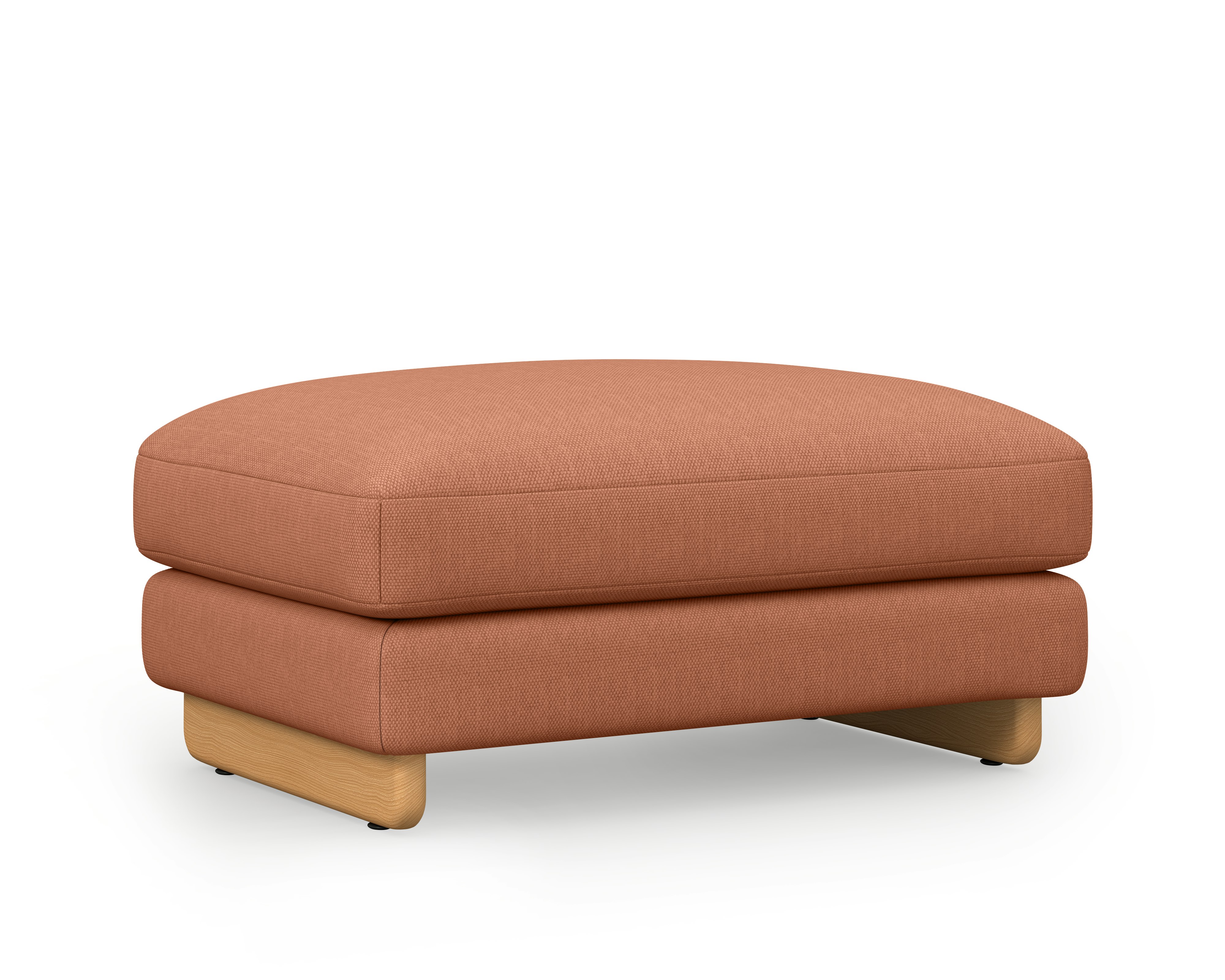 Contra Ottoman - Large, Mode, Caramelized, Oak