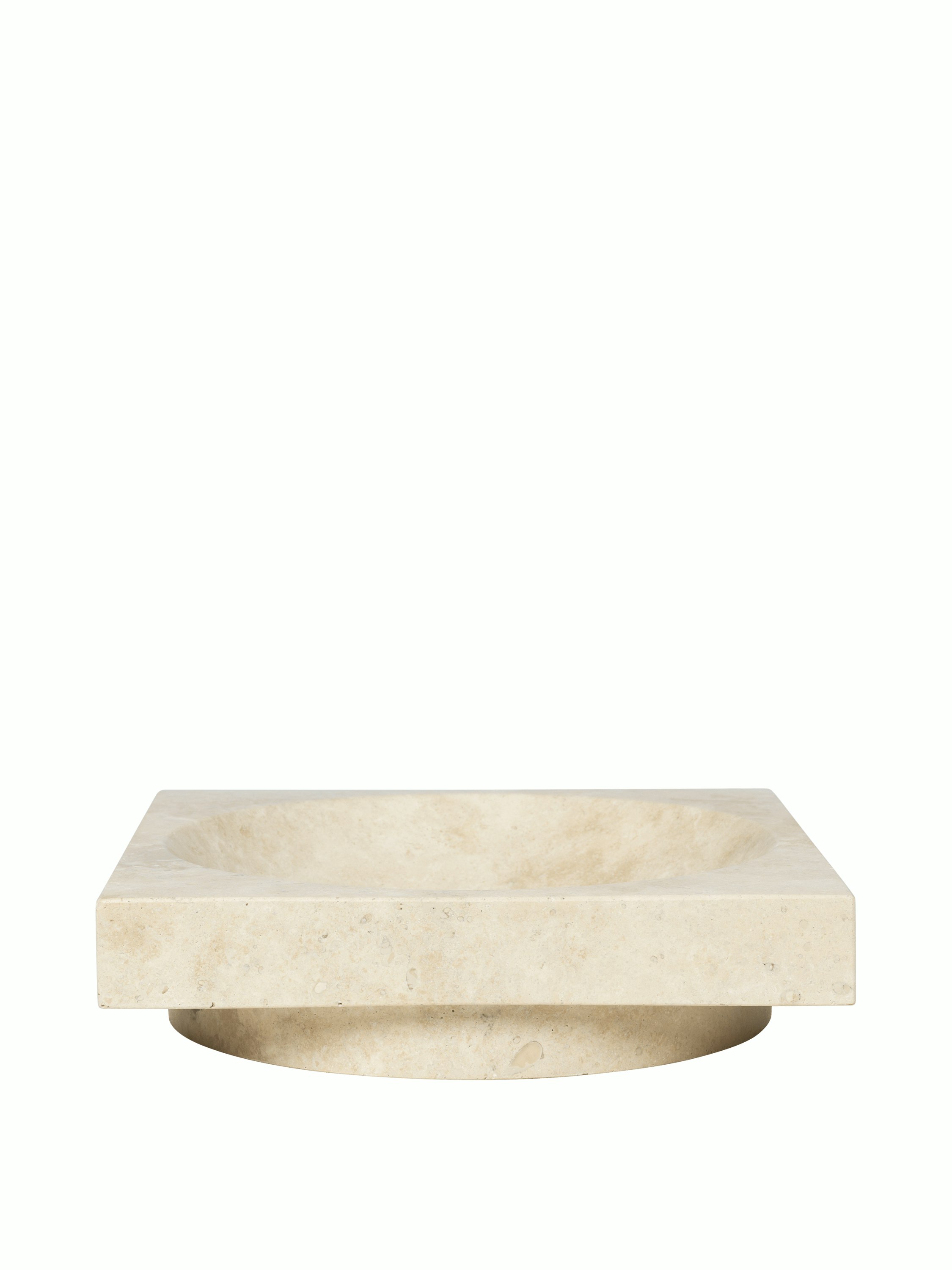 Hew Travertine Centerpiece