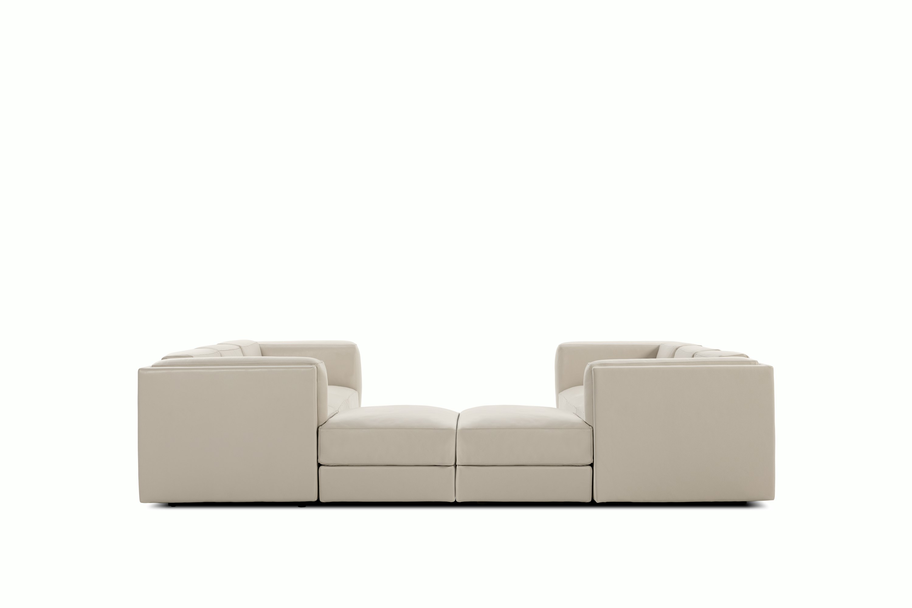 Symme U-Sectional - Leather Frame