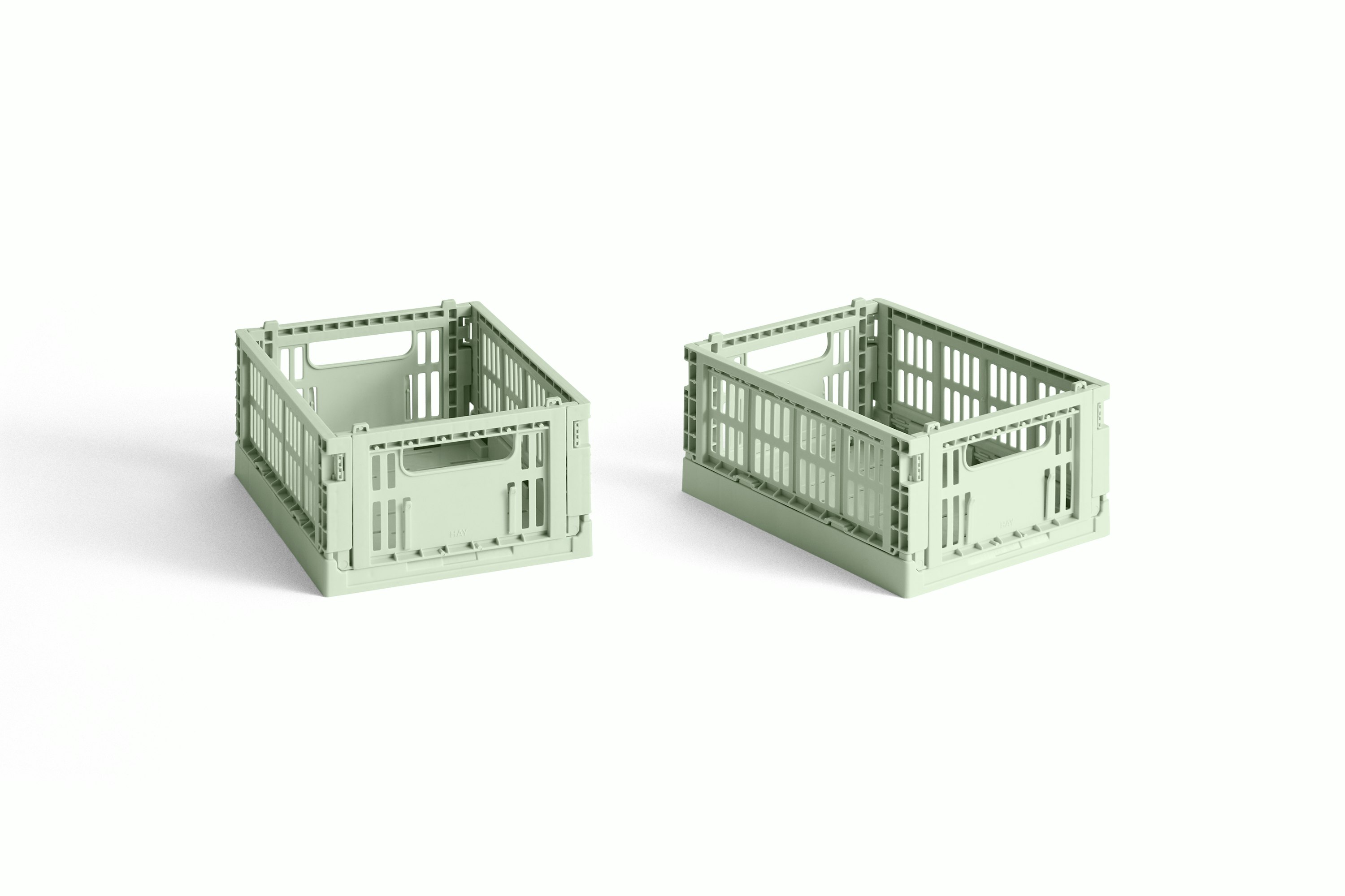 Mini Recycled Colour Crate, Set of 2