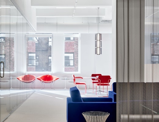 Knoll NYC Showroom with Florence Knoll Lounge Chair and Platner Side Table Knoll NYC Showroom Florence Knoll Lounge Chair Platner Side Table