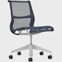 Setu Task Chair - No Arms,  Intercept,  Nightfall,  Graphite,  Silver Alloy