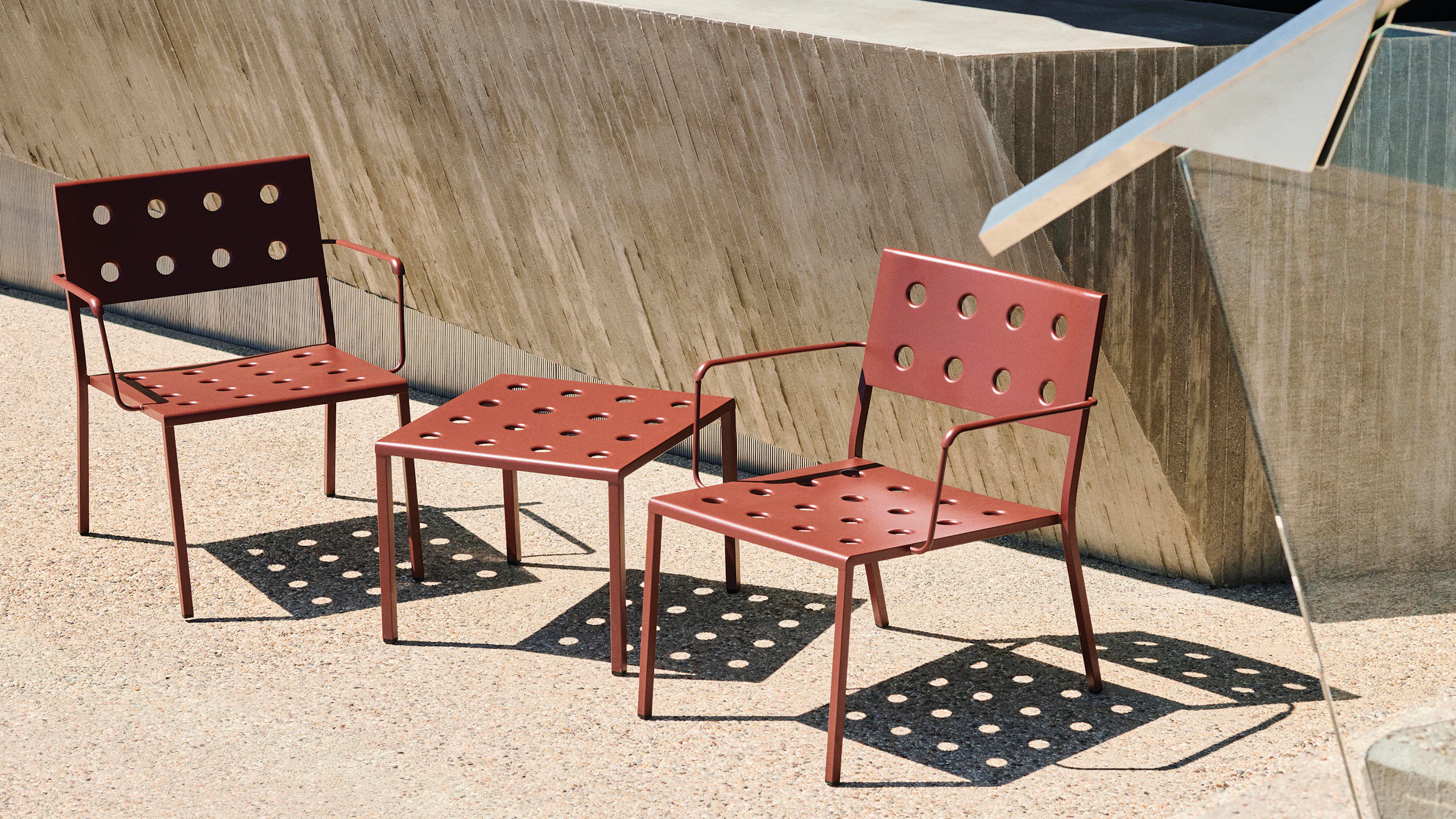 Balcony Lounge Armchair and Coffee Table