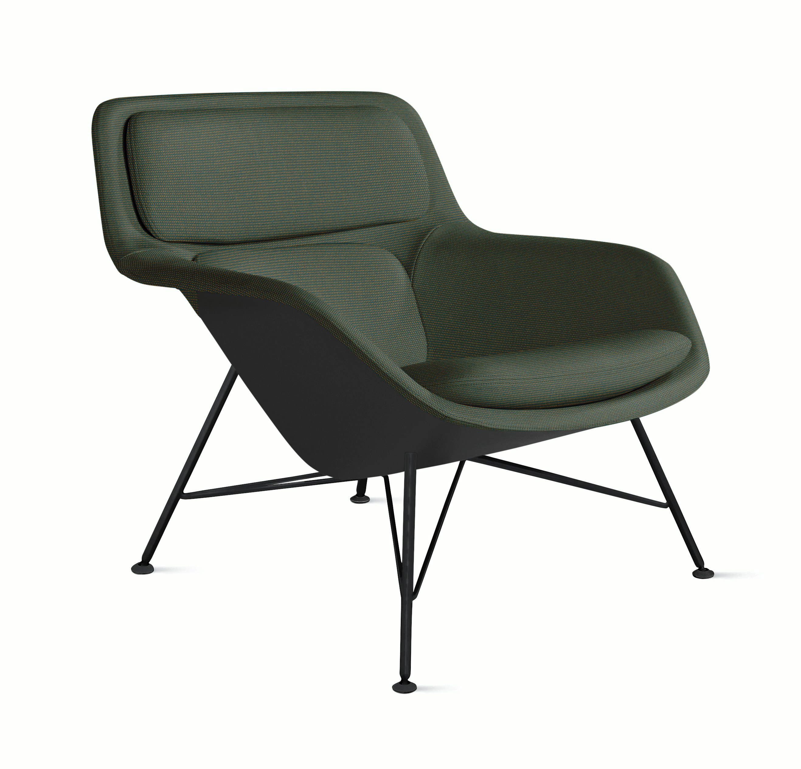 Striad Lounge Chair - Low Back, Isa, Connect, Black, Wire, Black