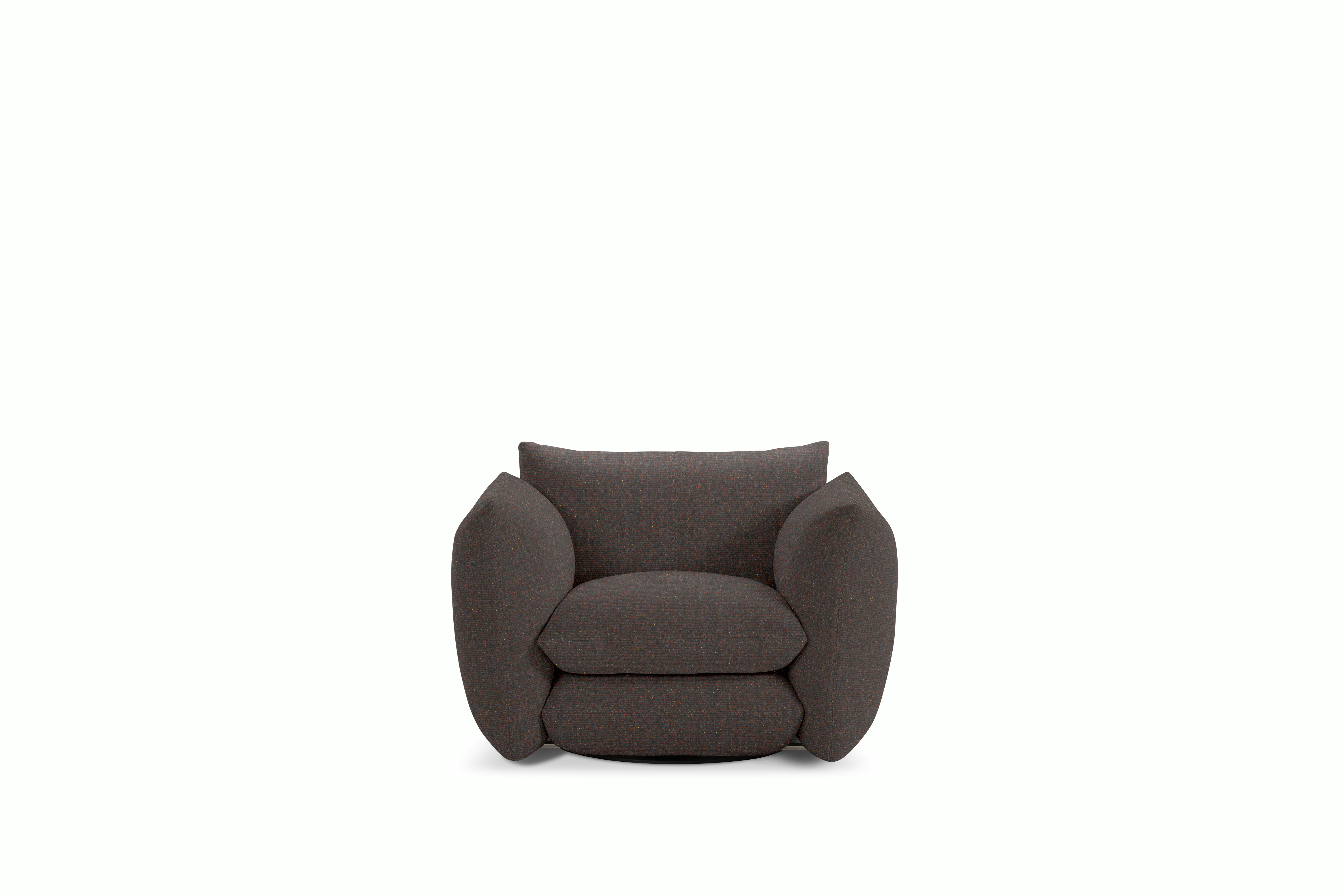 Perron Pillo Lounge Chair - Swivel or Fixed,  Buzz,  Cocoa