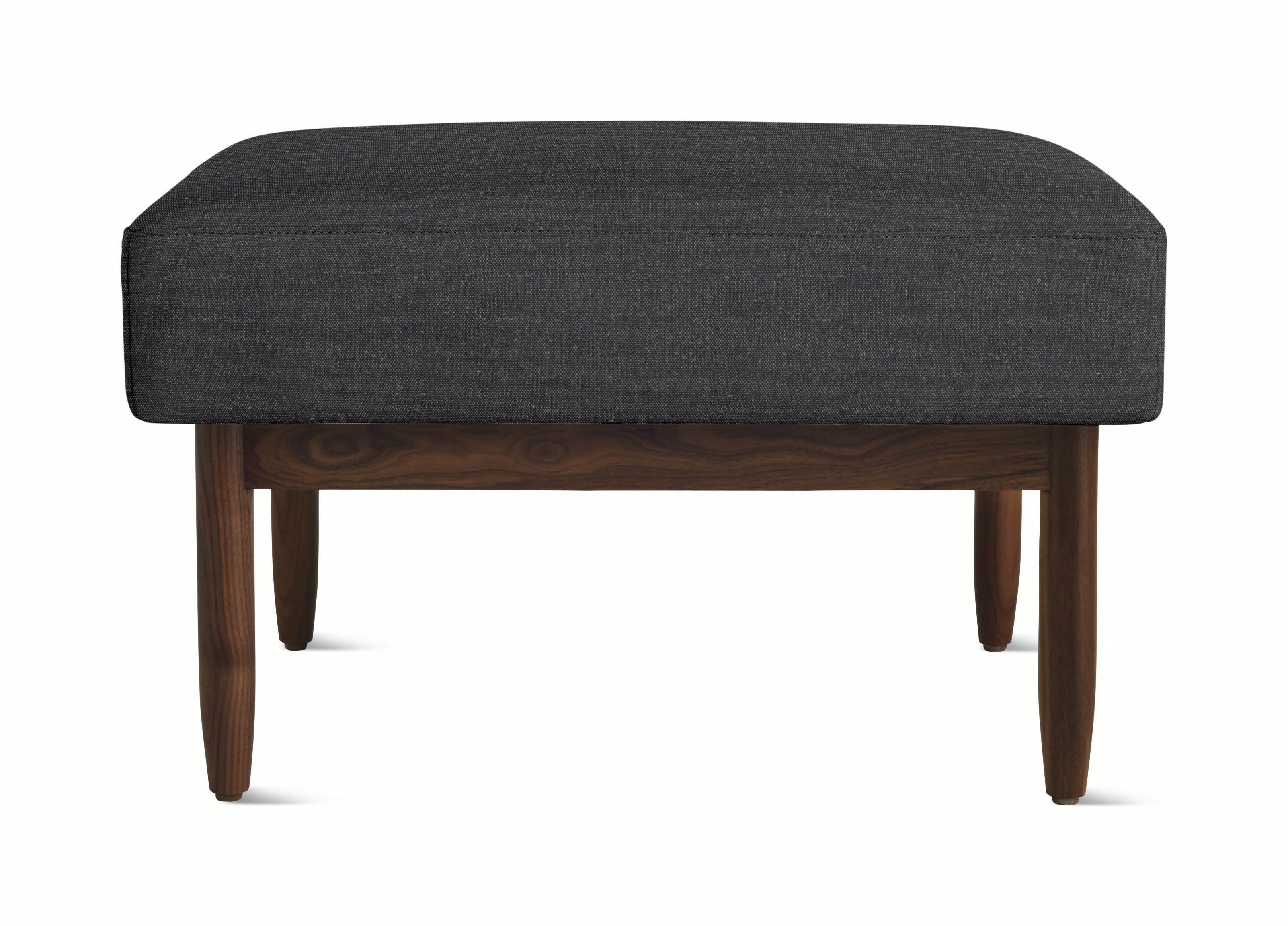 Raleigh Ottoman - Walnut,  Album Linen,  Millennium