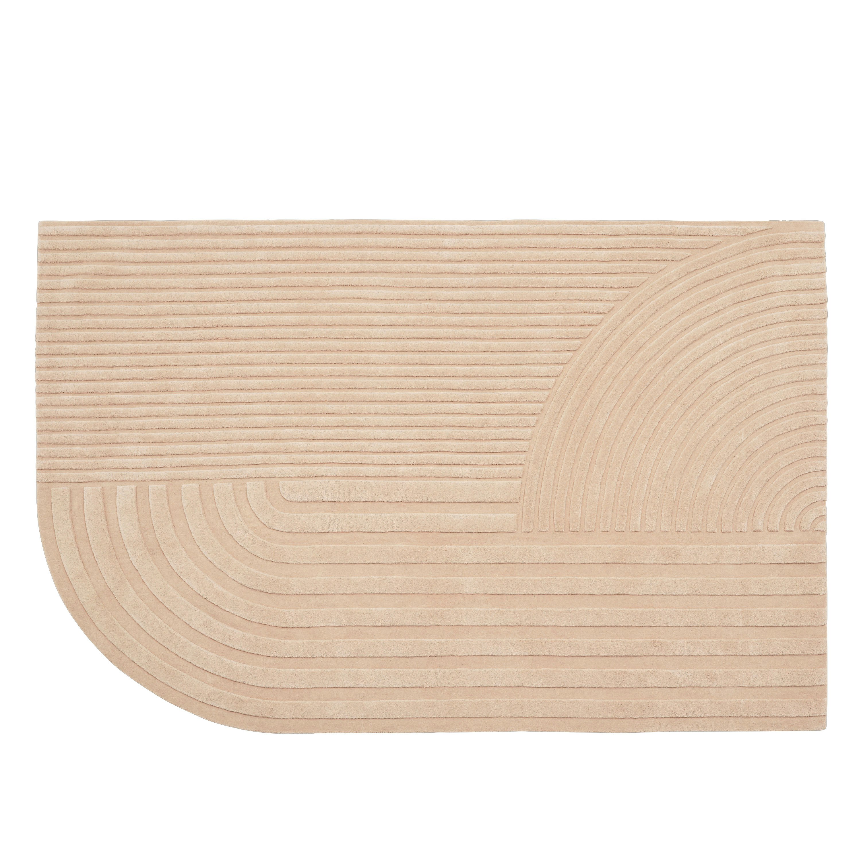 Relevo Rug - 6 ft 6 in x 9 ft 8 in, Light Rose