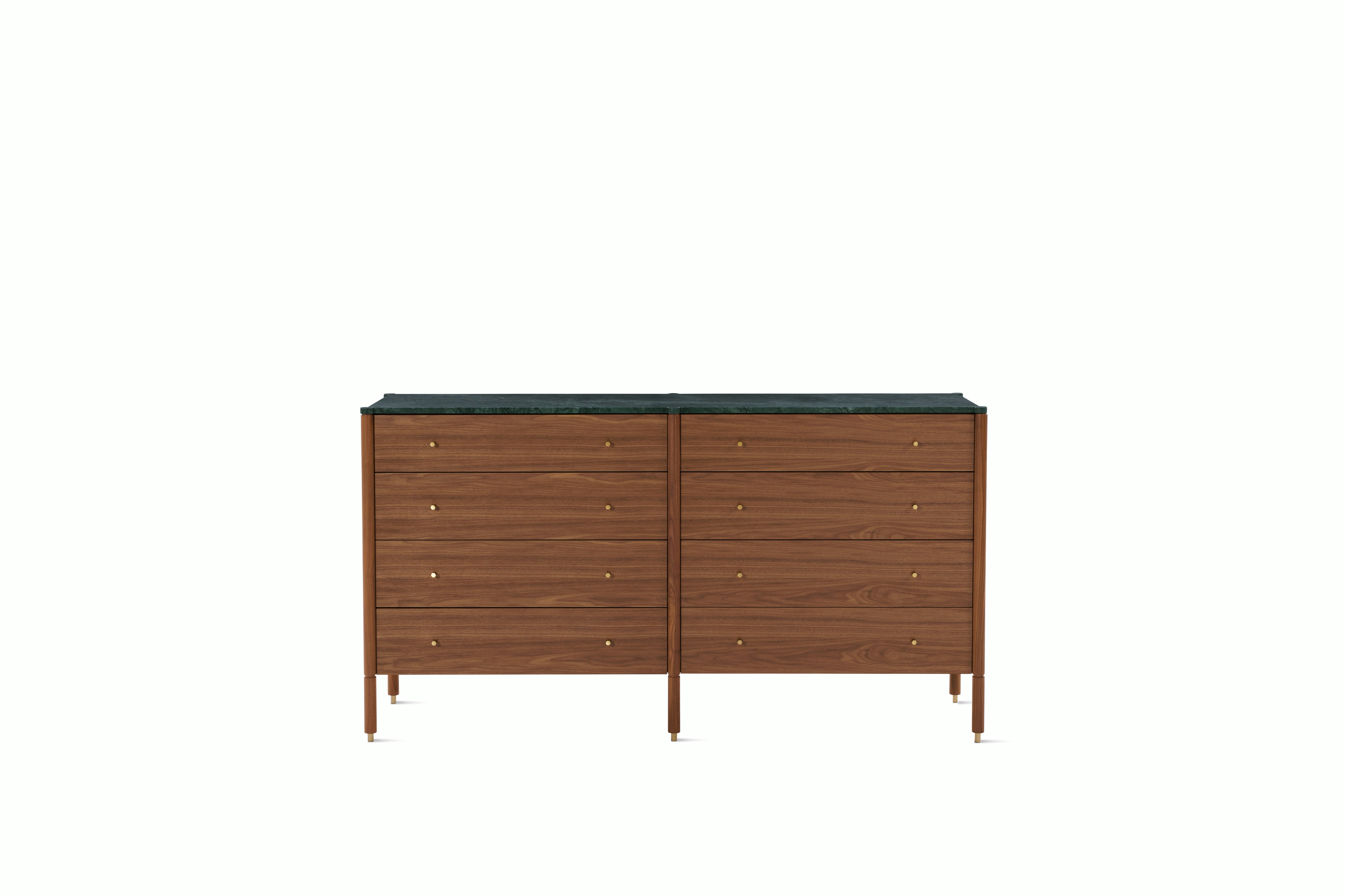 Morrison Dresser - Body Only - Walnut , Eight Drawer