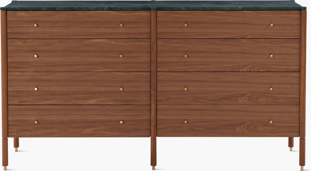 Morrison Dresser - Body Only - Walnut , Eight Drawer