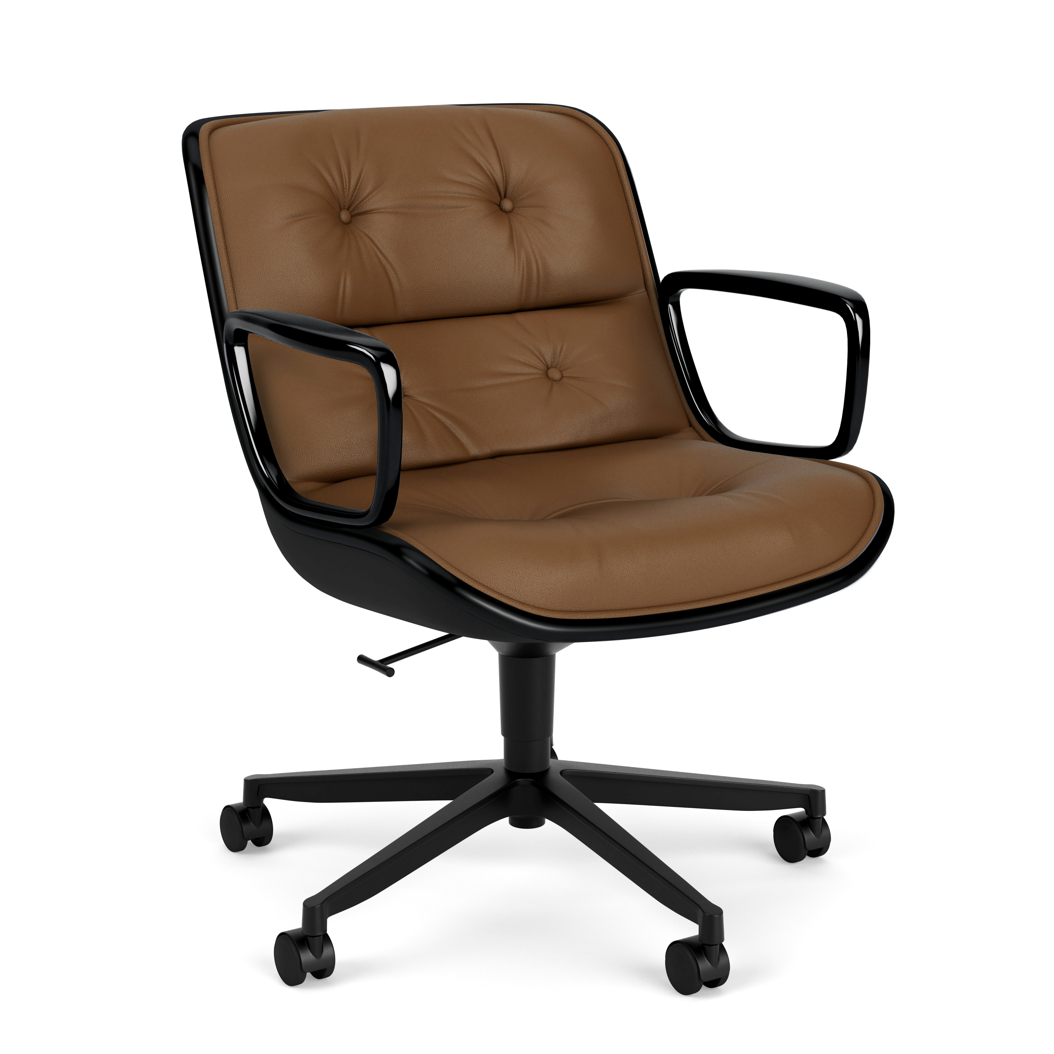 Pollock Executive Armchair - 5 Star, Black, Volo Leather,  Toast