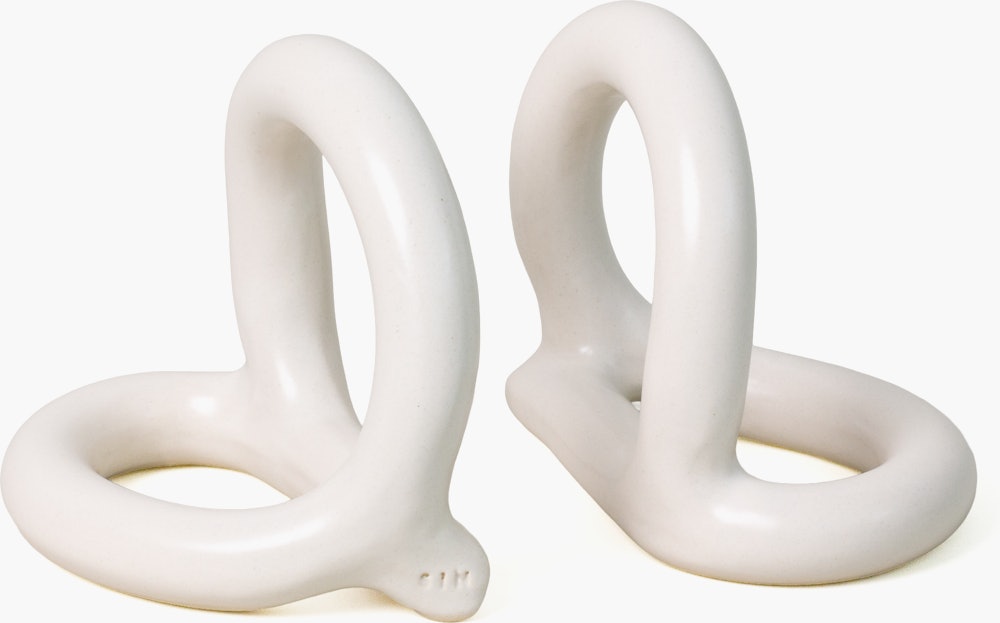 Bacchus Bookends - Cream