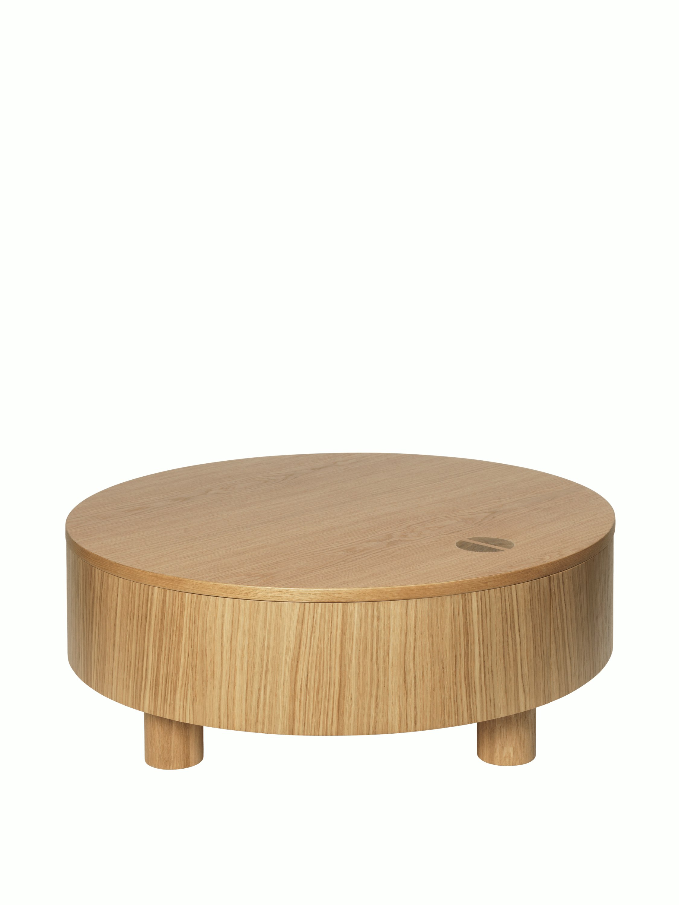 Olles Storage Table - Natural Oak Veneer