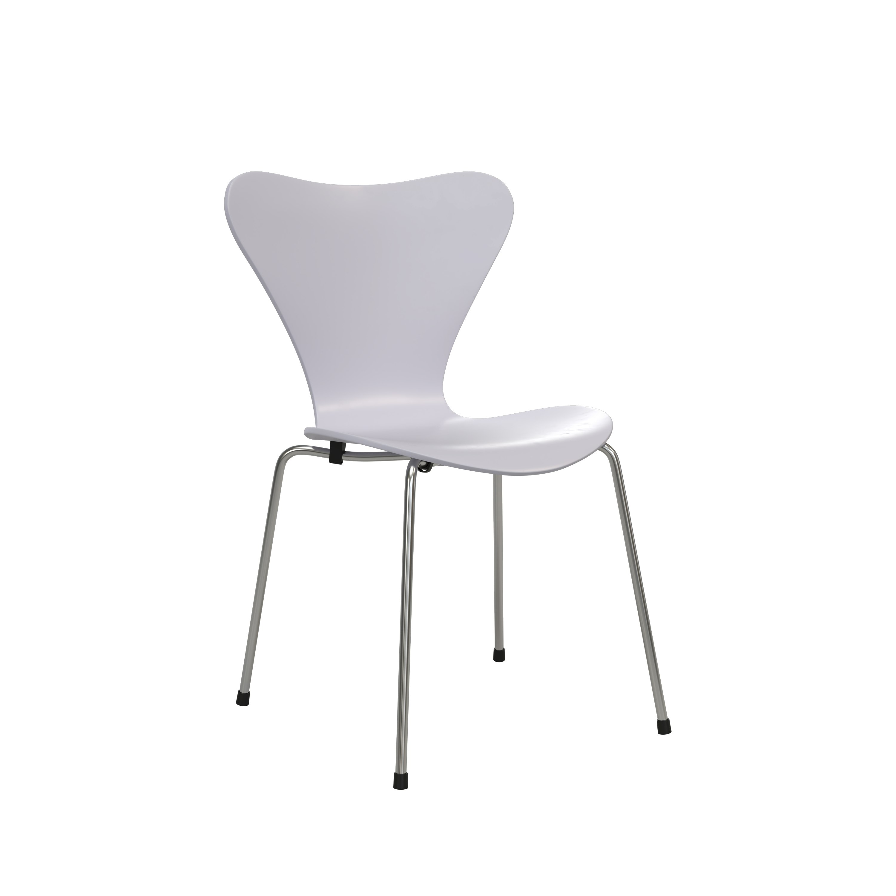 Series 7 Chair - Lacquered, 7:14 AM Violet, Chromed Steel