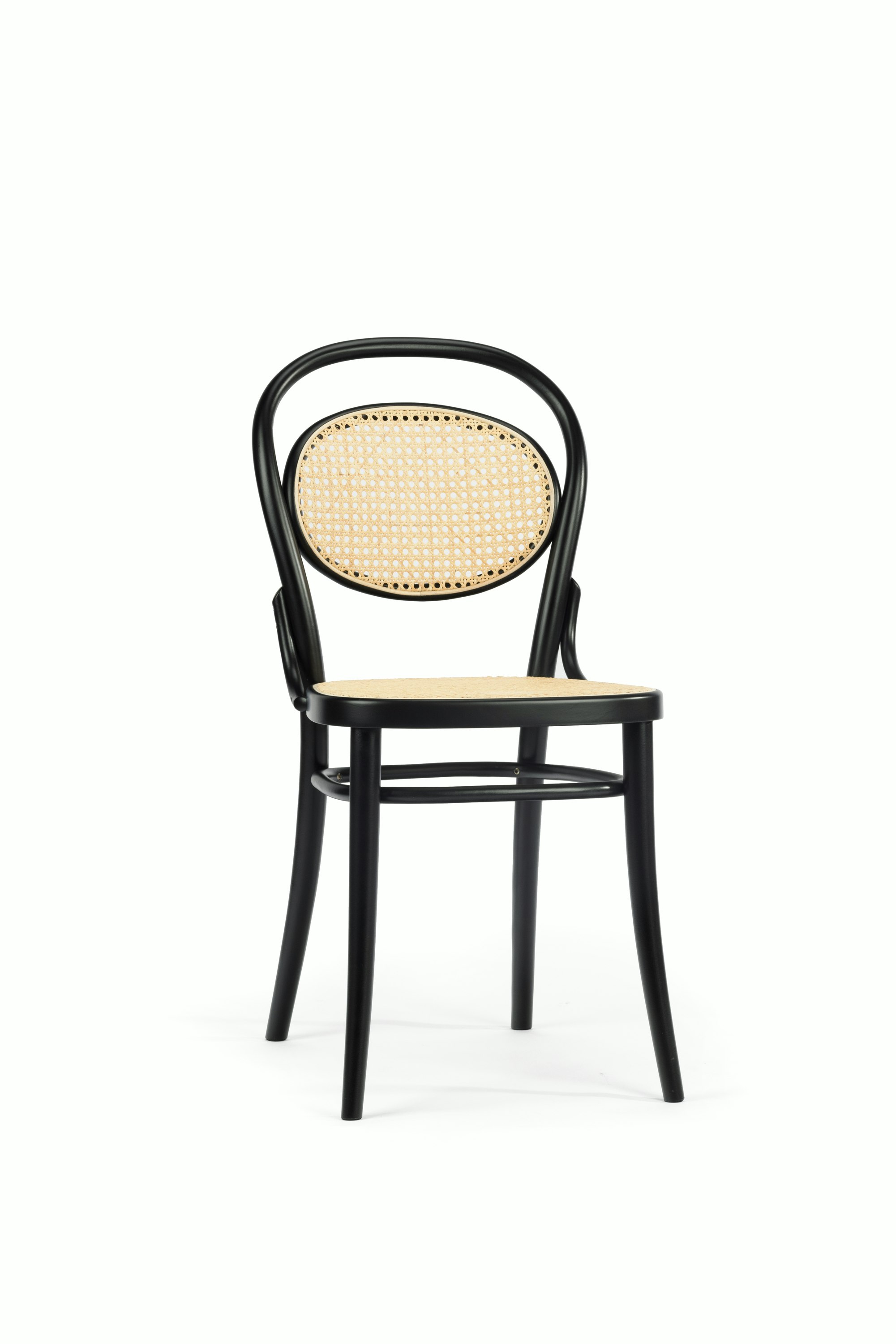 20 Side Chair - Black, Cane