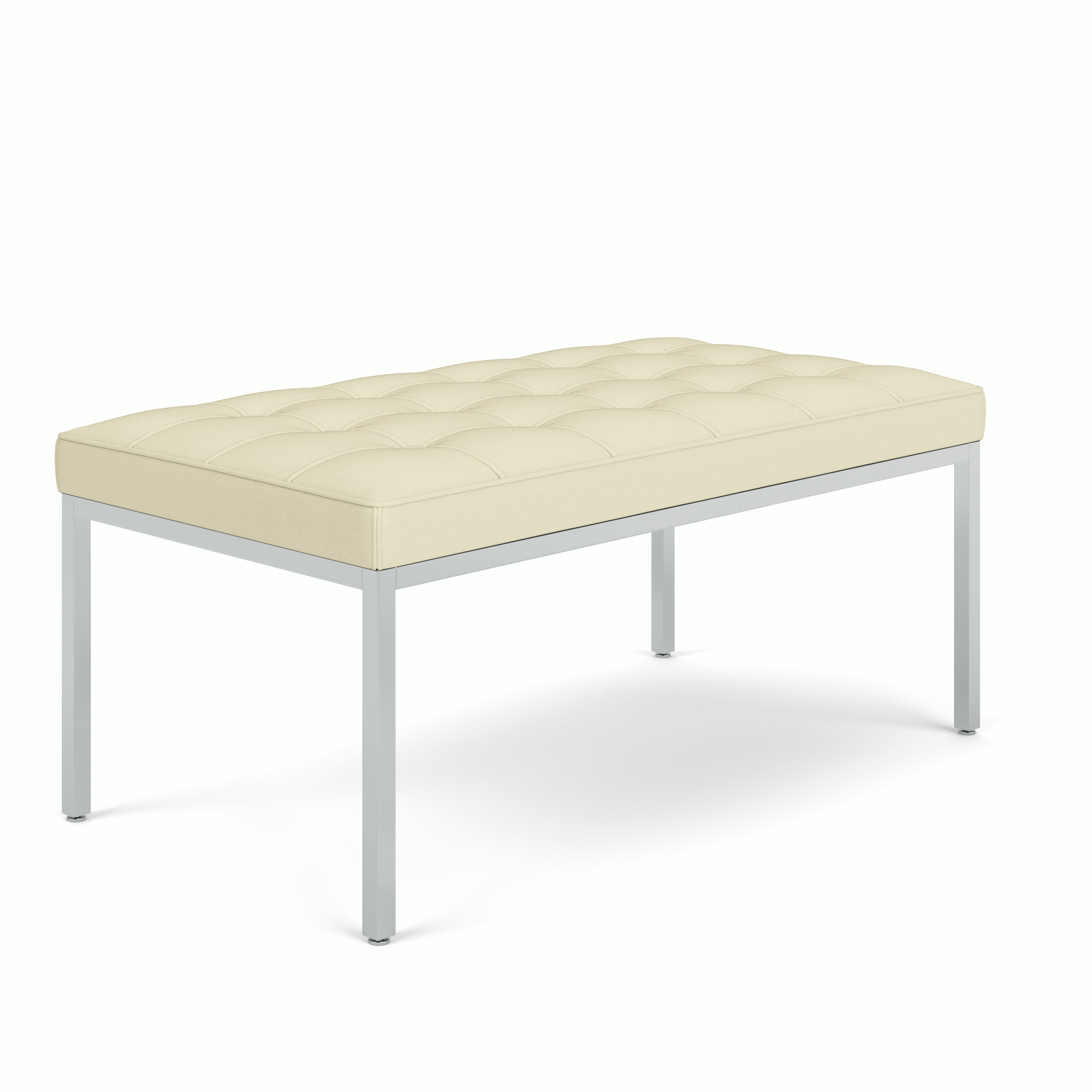 Florence Knoll Bench - Two Seater,  Acqua Leather,  Waimea.Bay