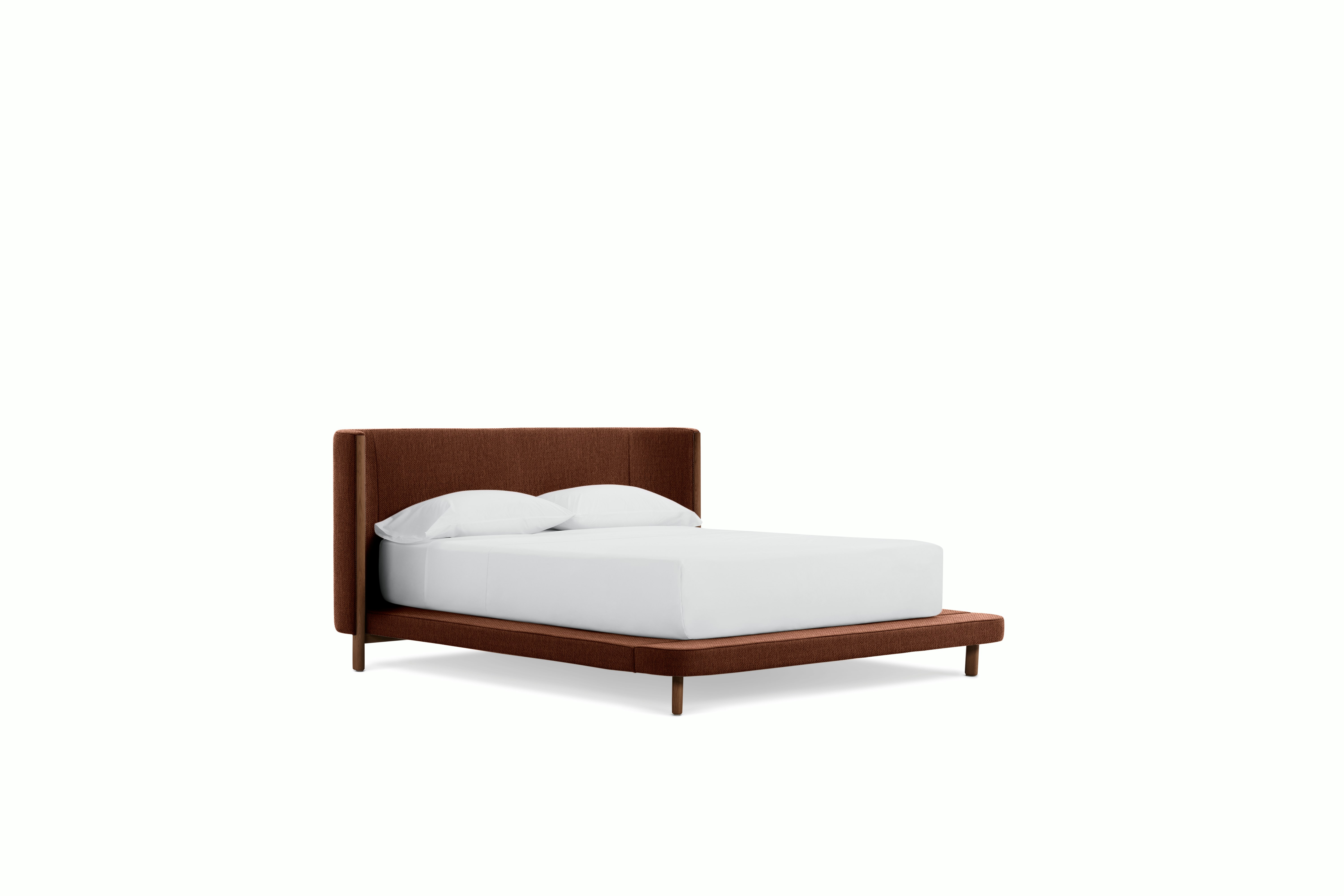 Emmy Bed - Tall, Queen, Walnut, Mode, Pathway