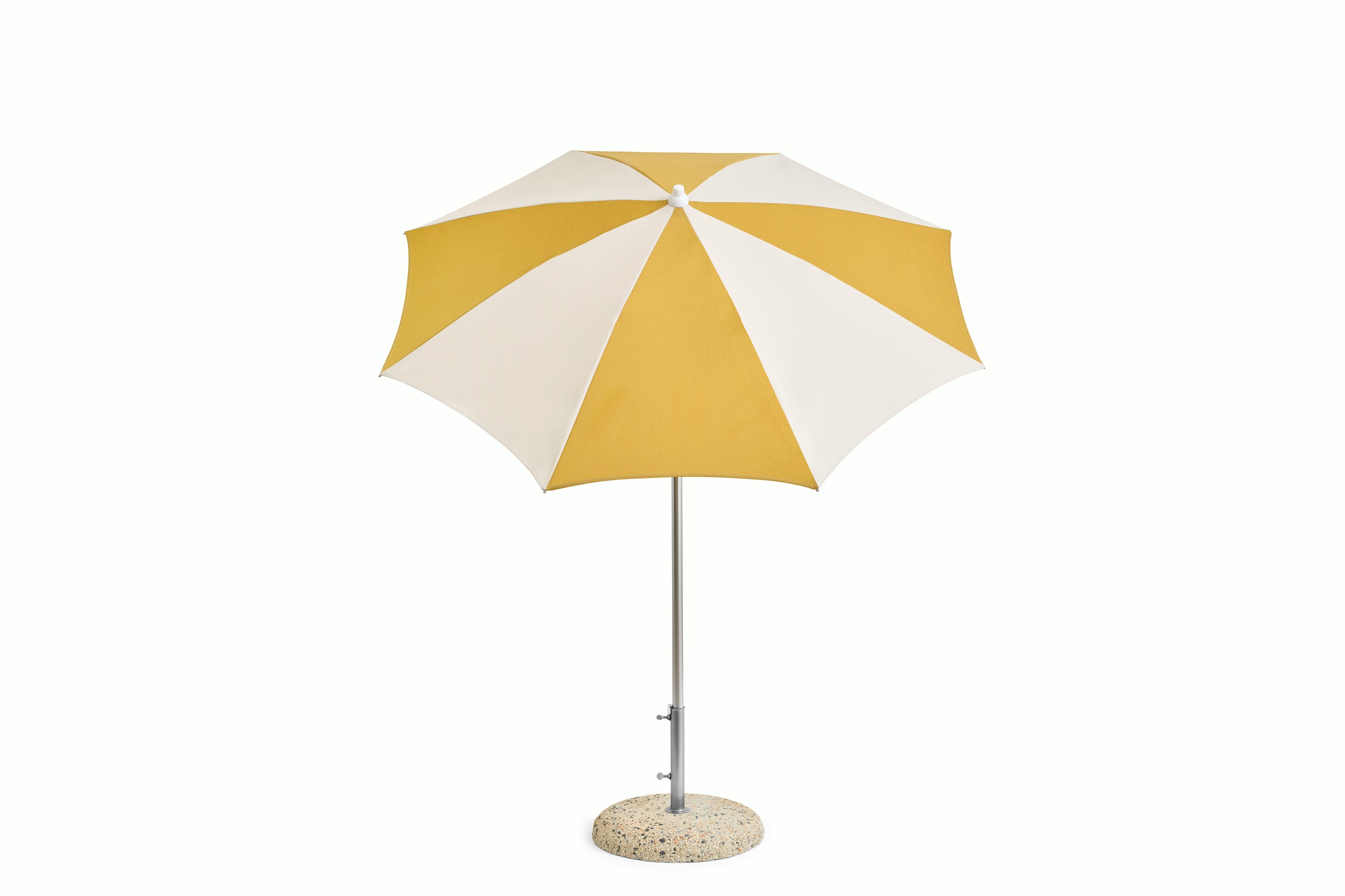 Terrazza Parasol - 6.5ft Octagon, Off-white and Ochre