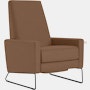 Flight Recliner - Tall in Album Linen,  Tawny,  Black