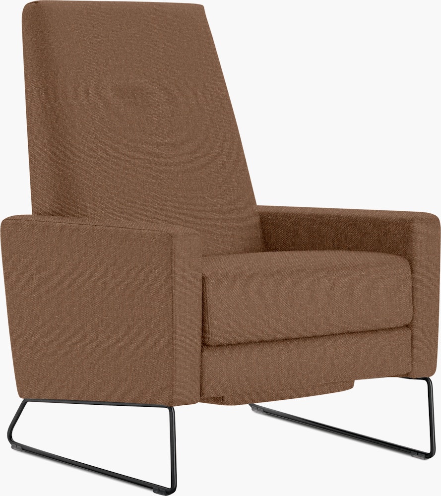 Flight Recliner - Tall in Album Linen,  Tawny,  Black