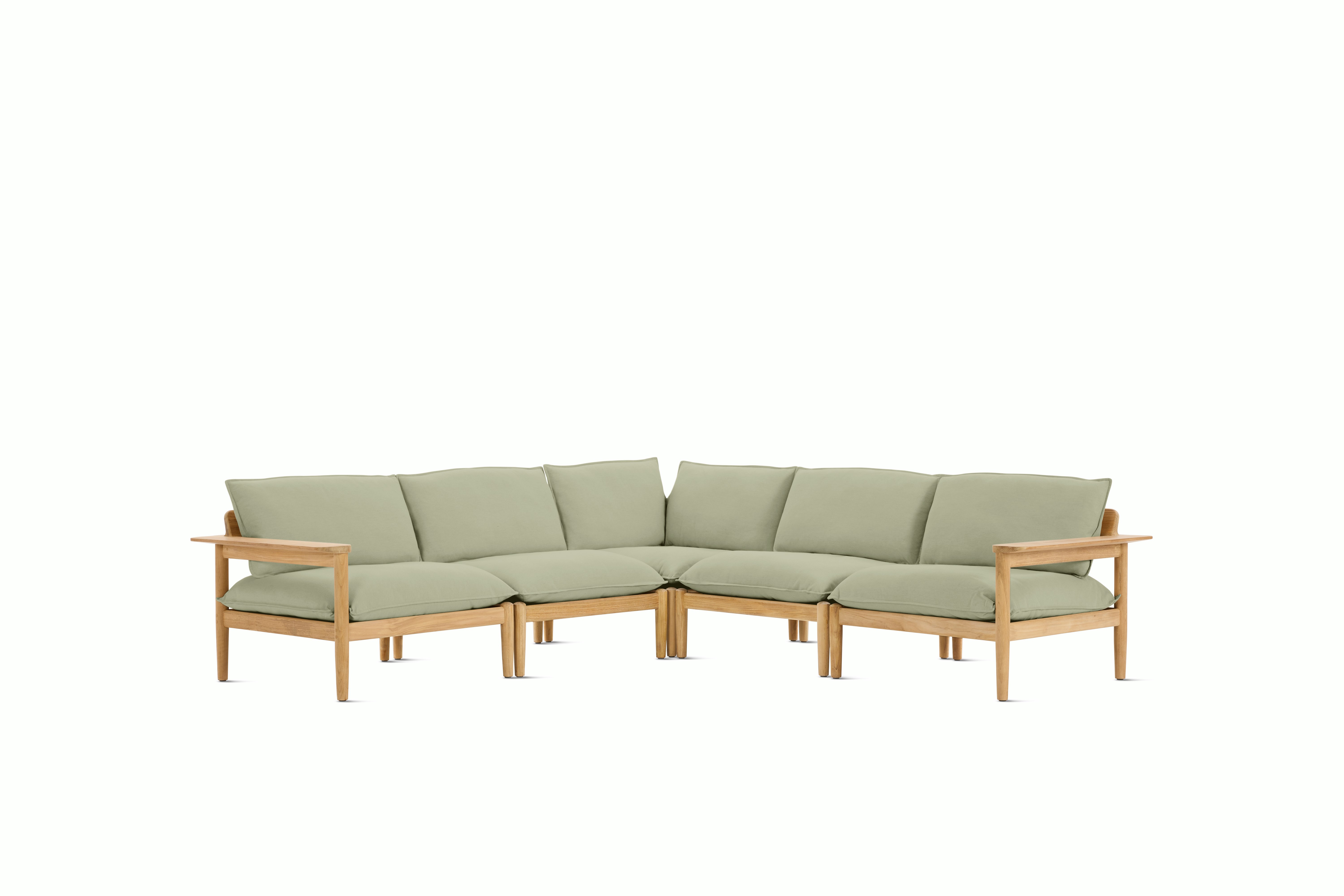 Terassi Corner Sectional - Moss, FSC Certified