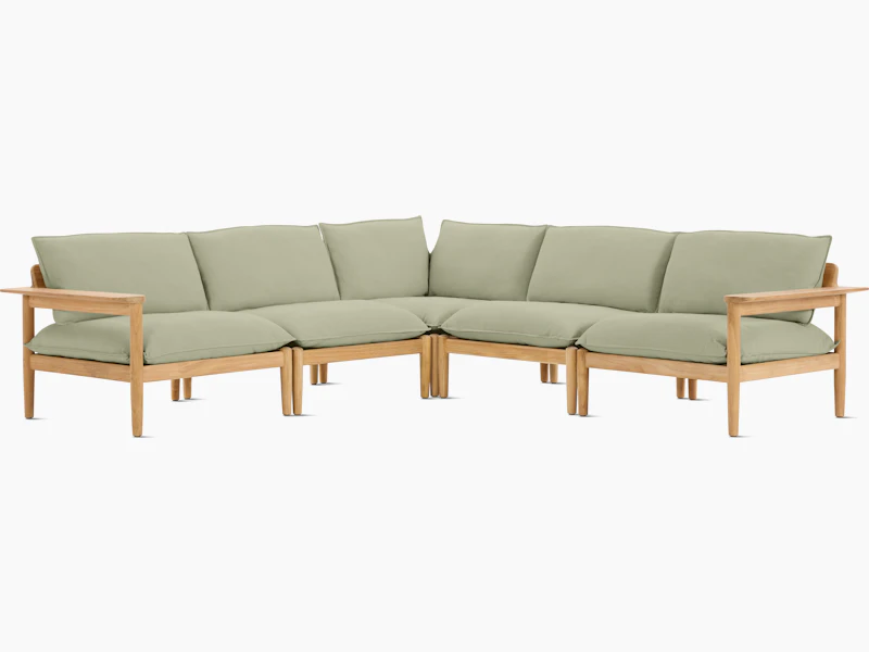 Terassi Corner Sectional - Moss, FSC Certified