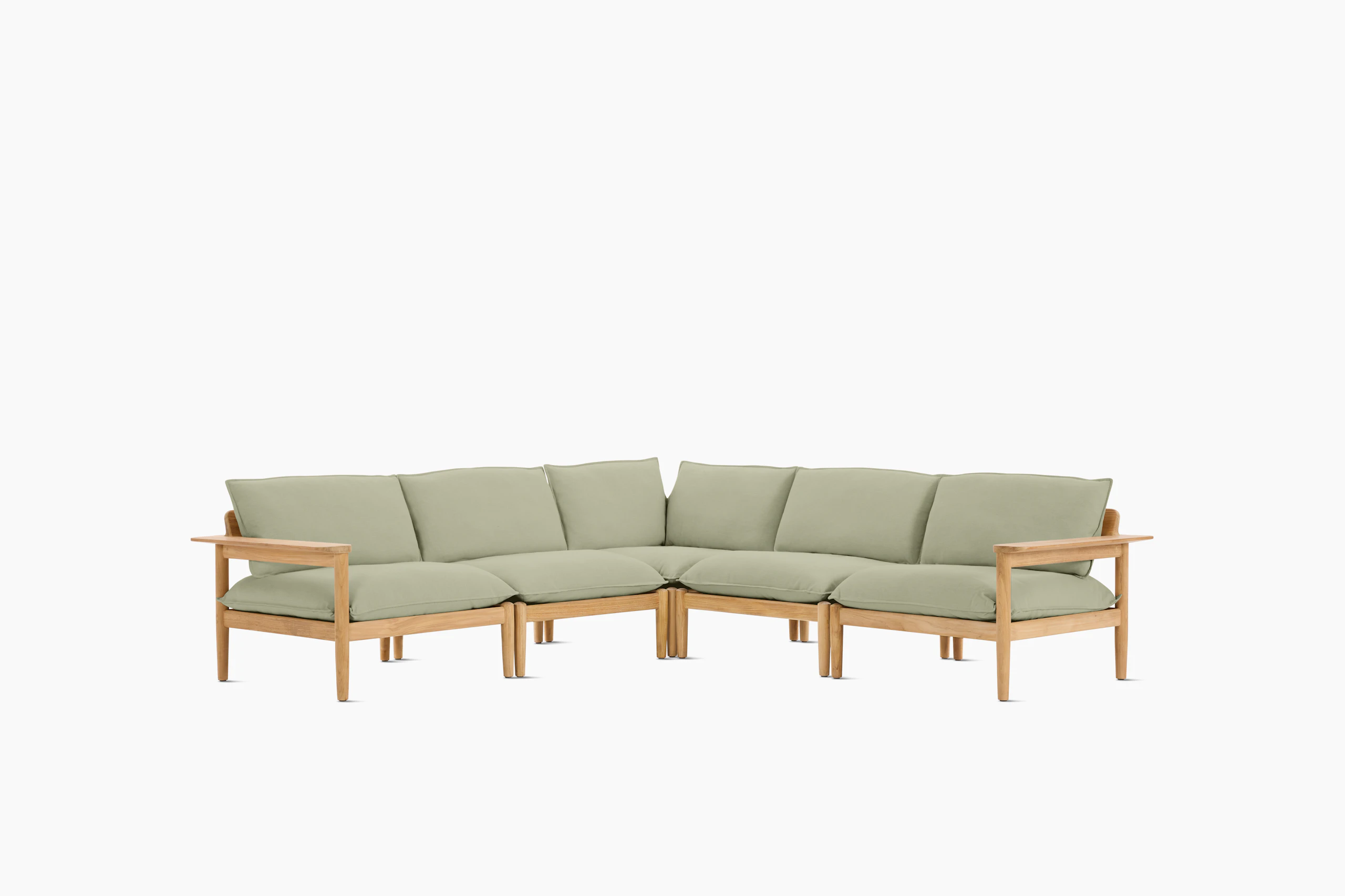 Terassi Corner Sectional - Moss, FSC Certified