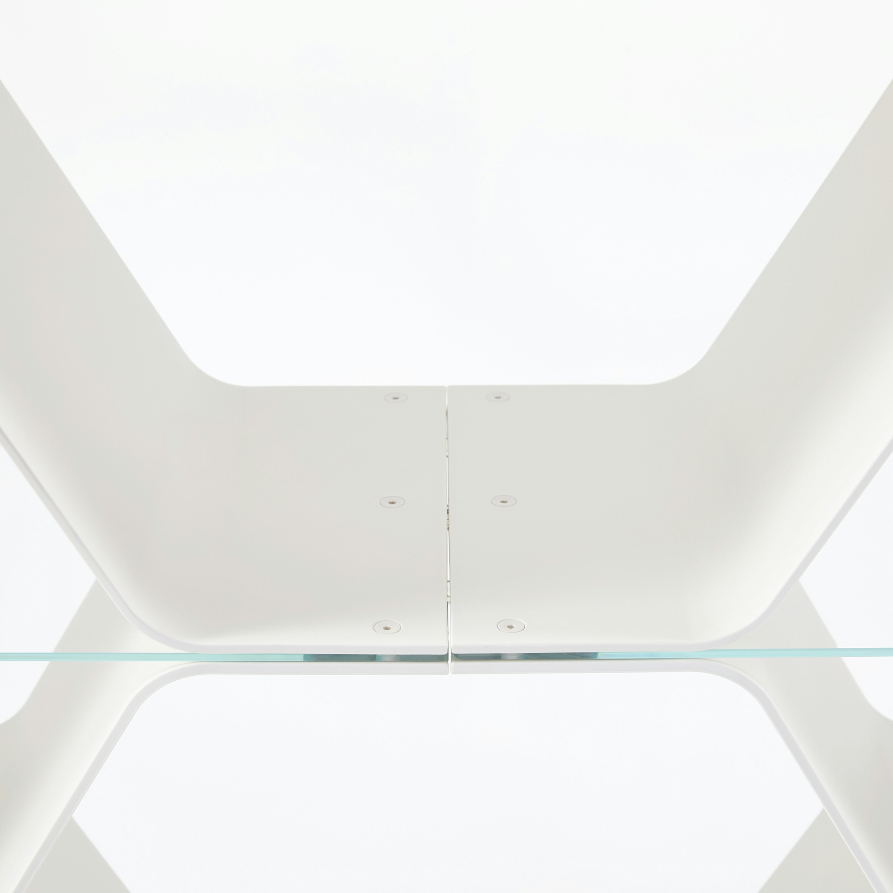 Honeycomb Modular Shelving 9 Cells - Configuration F, Vertical, White detail