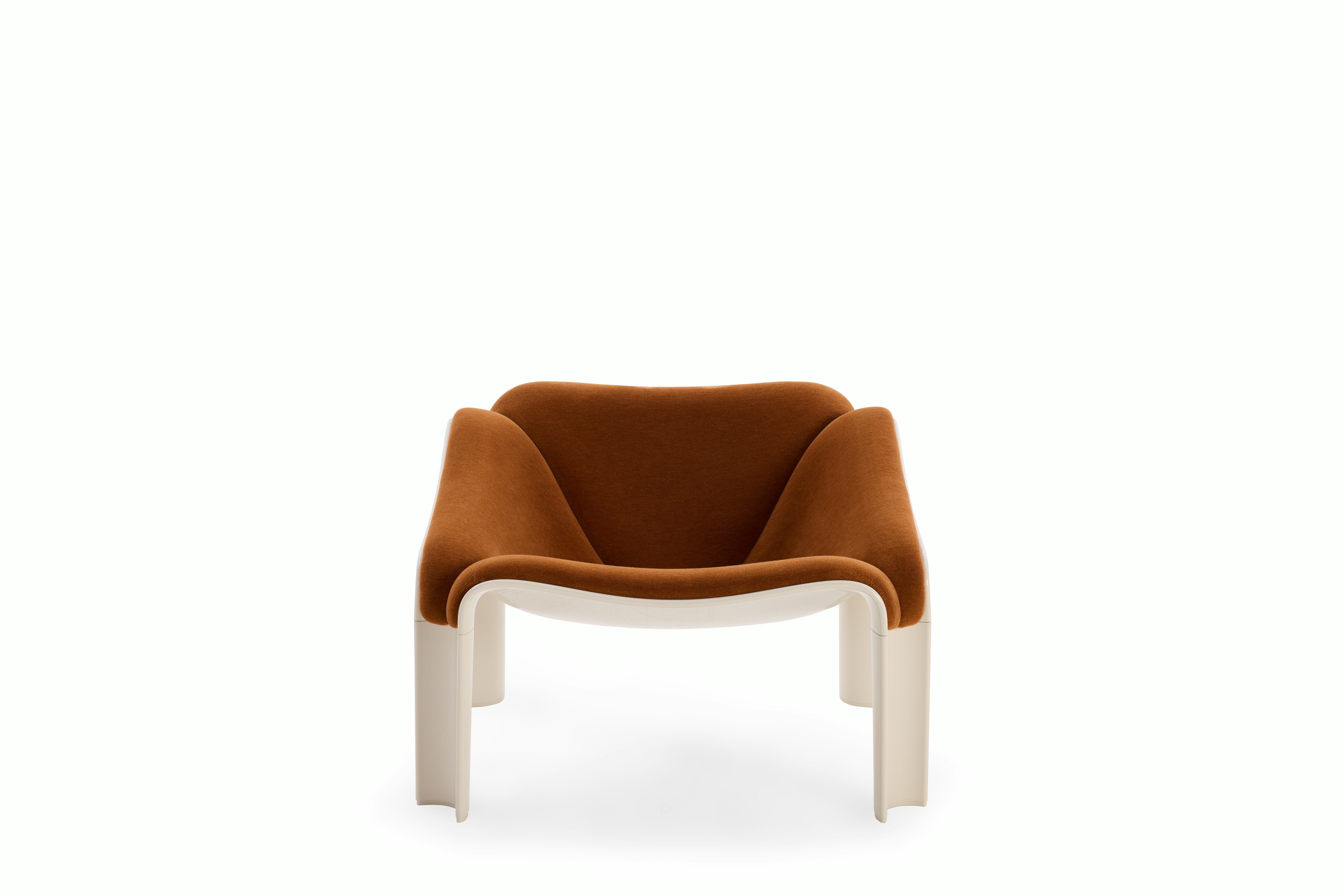 F300 Lounge Chair - alpaca,  scoiattolo,  alabaster white