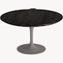 Saarinen Coffee Table - 35 Inch, Round, Veneer, Topo Noir, Grey Base