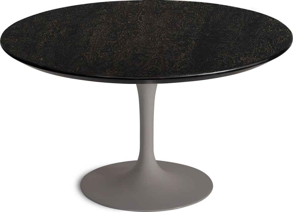 Saarinen Coffee Table - 35 Inch, Round, Veneer, Topo Noir, Grey Base