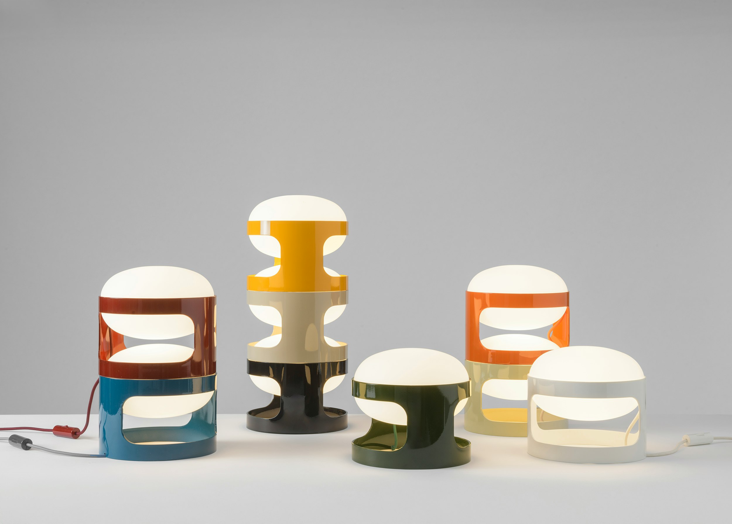 An environmental shot of KD28 Table Lamp in Mustard.