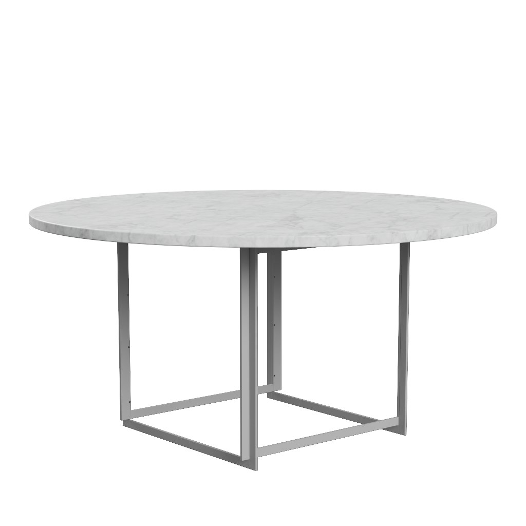 PK54 Dining Table - White Marble