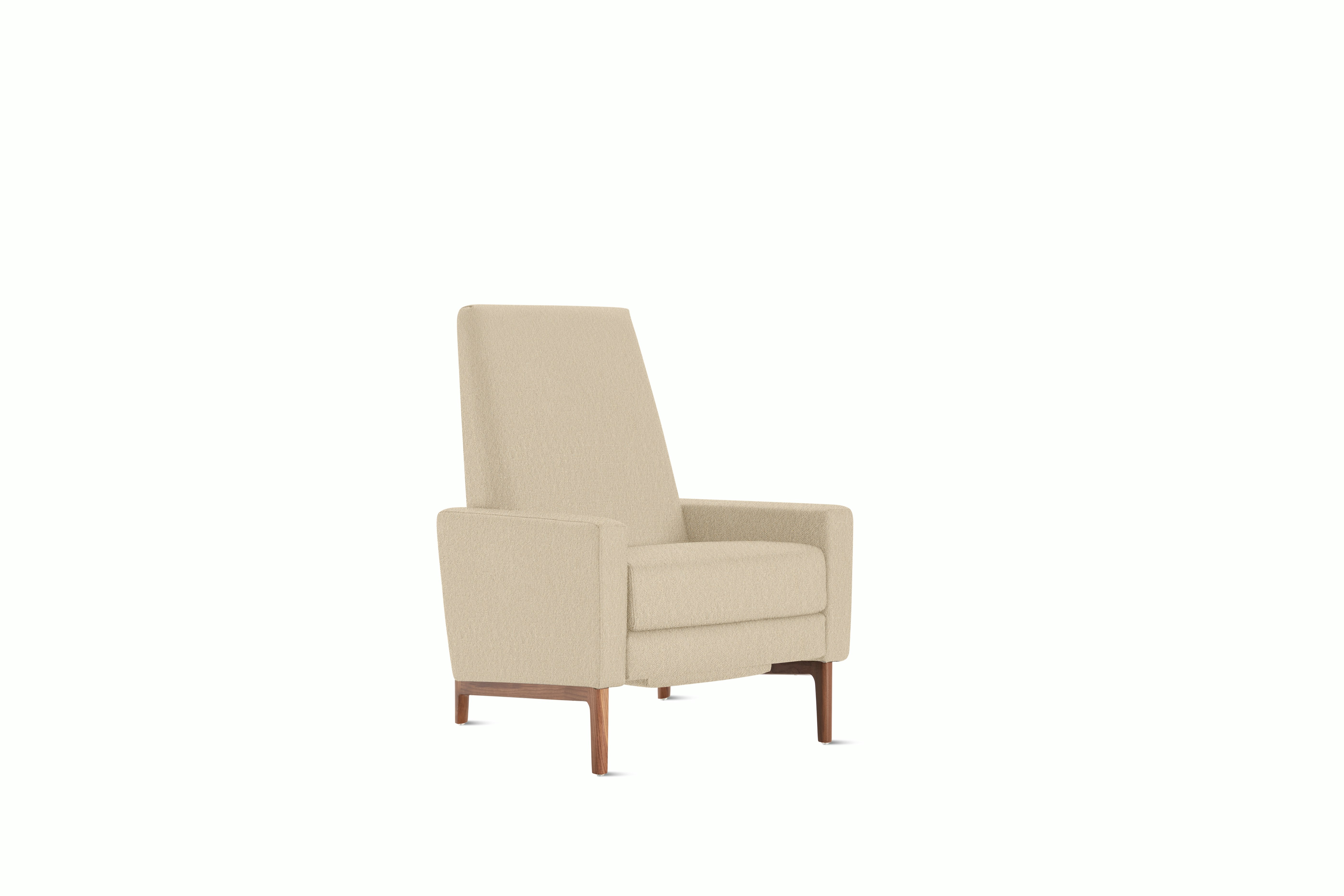 Flight Recliner - Tall in Album Linen,  Straw,  Walnut