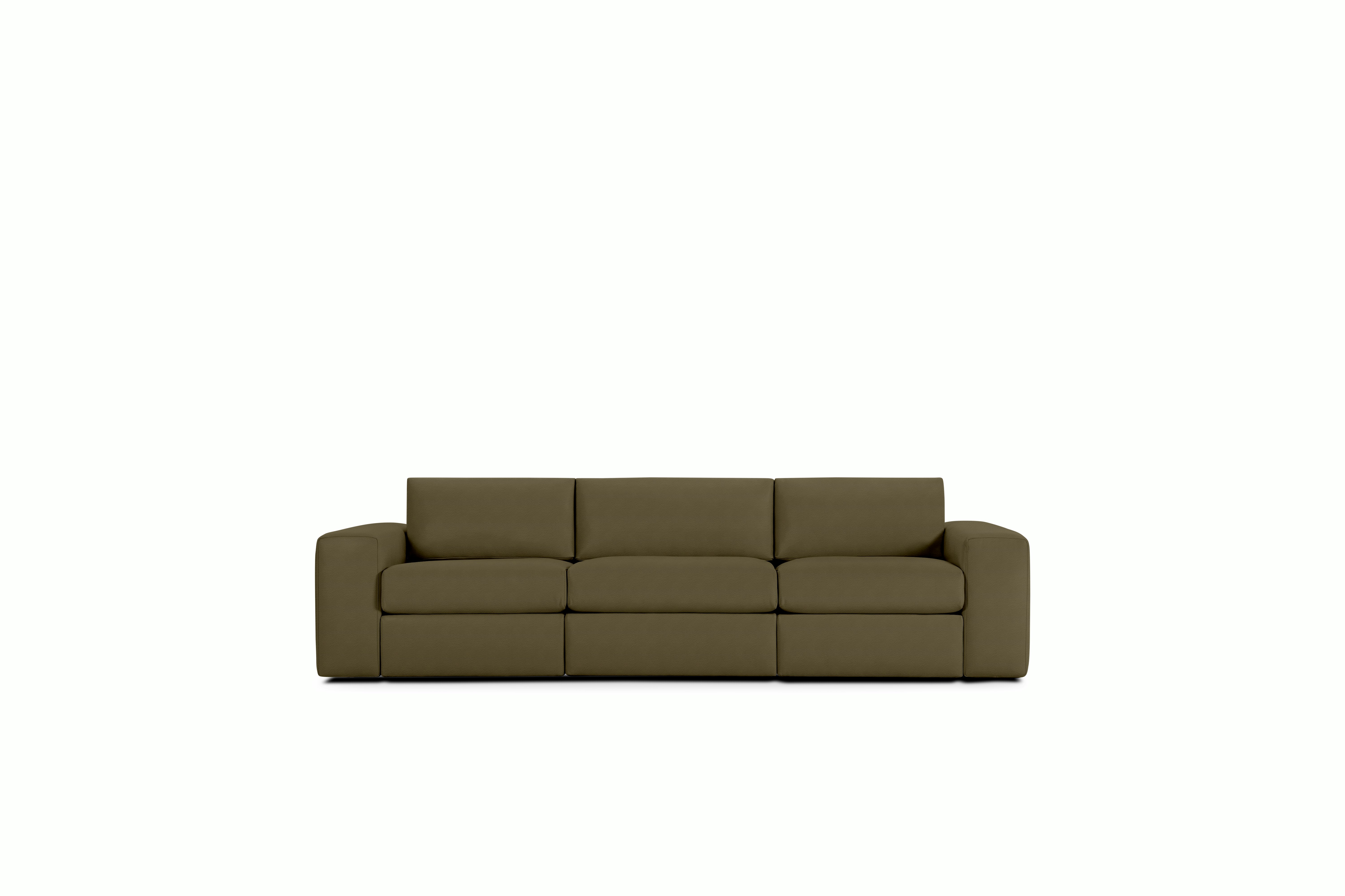 Irvin Sofa - Three-Seater,  Vienna Leather,  Olive