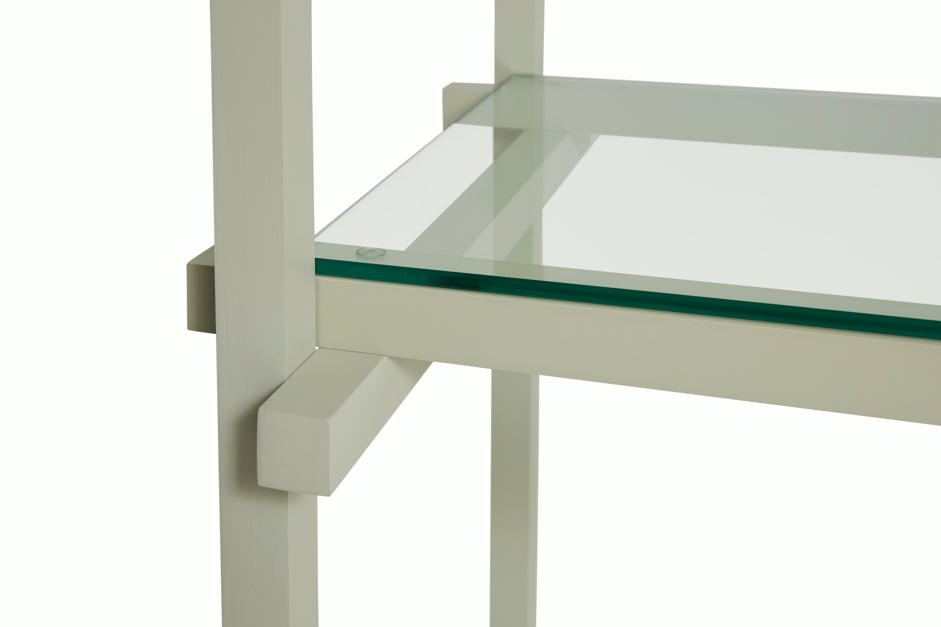 Woody Shelving 2.0 - Column Low, Smokey Grey Beech, Smokey Grey