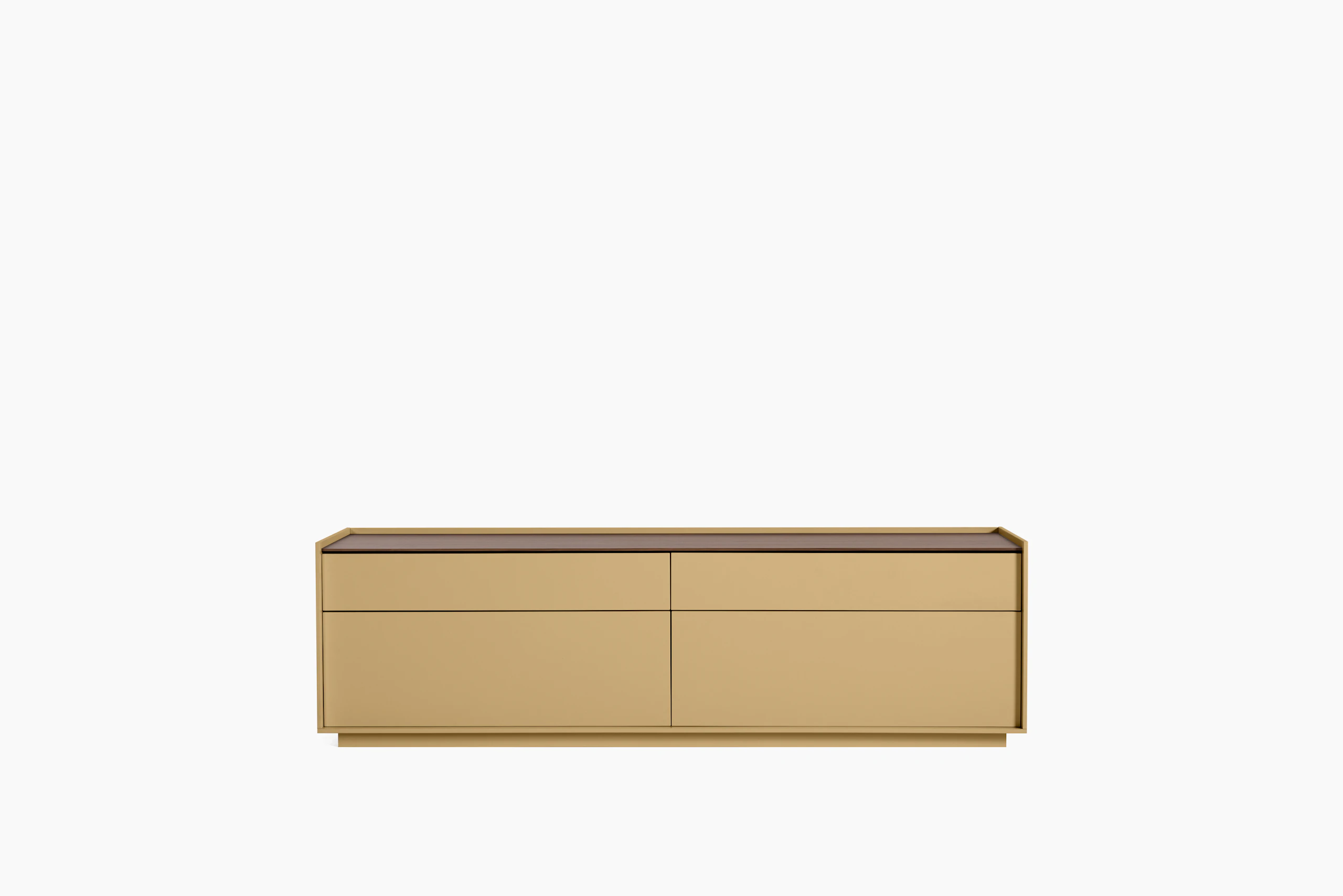 A Bera Credenza in sand Viewed from the front.