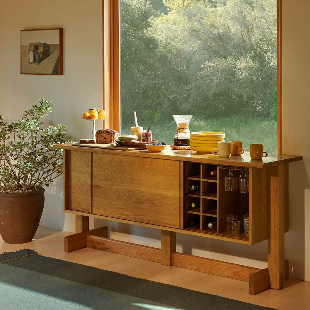 Land storage credenza