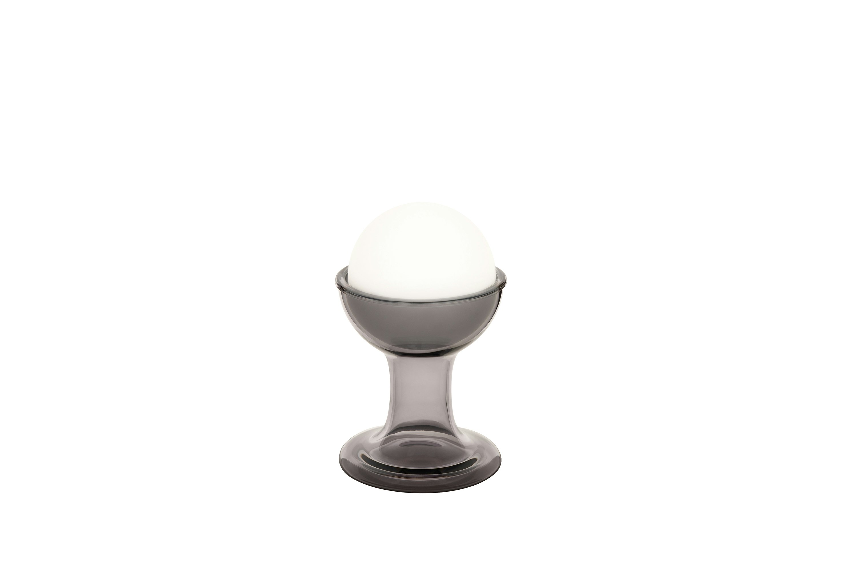 Gelato Portable Lamp  in Smoke shown from the front