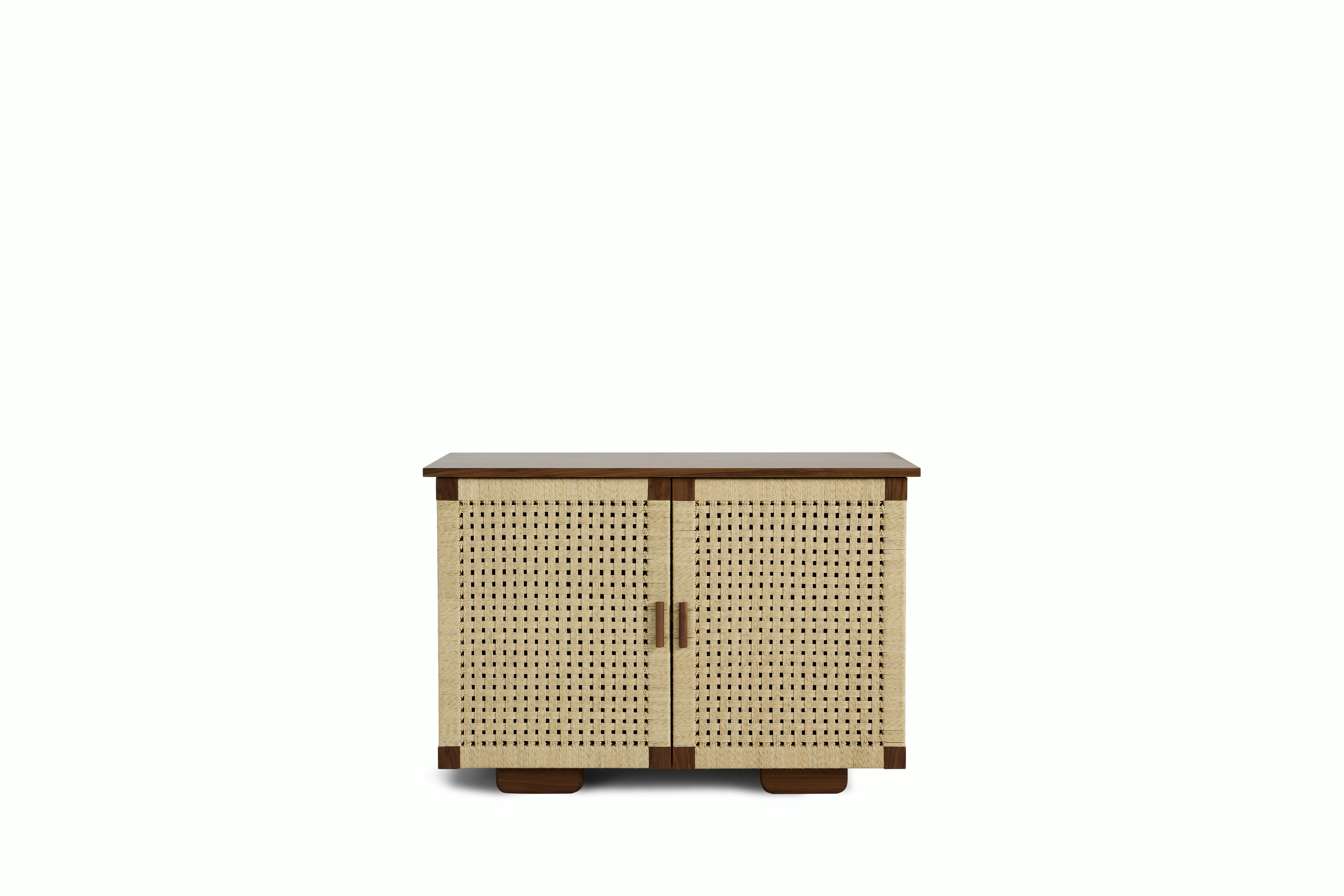Woven Credenza - 2-door,  walnut