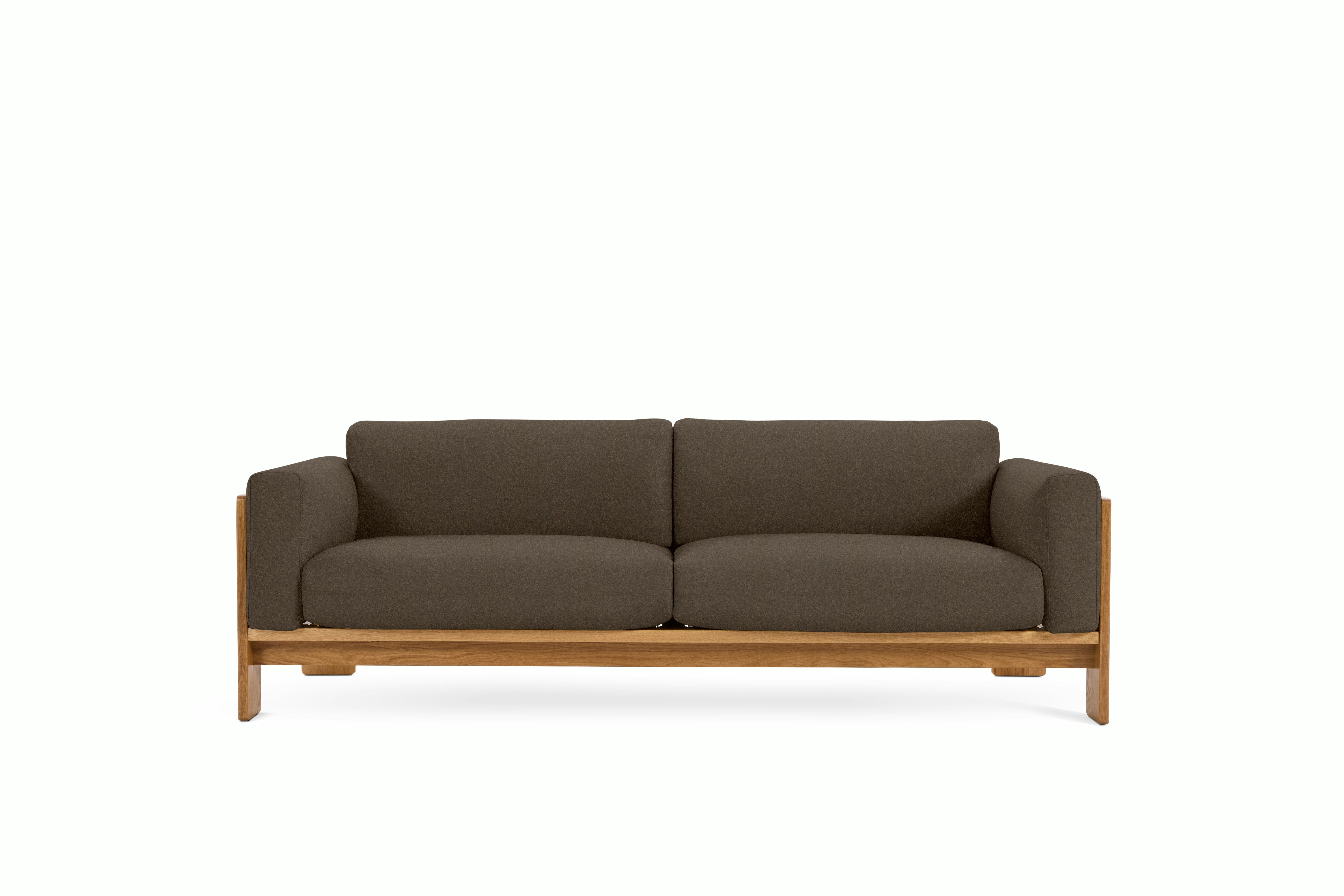 Bastiano Sofa - Wow Factor,  Tea Leaf,  Oak