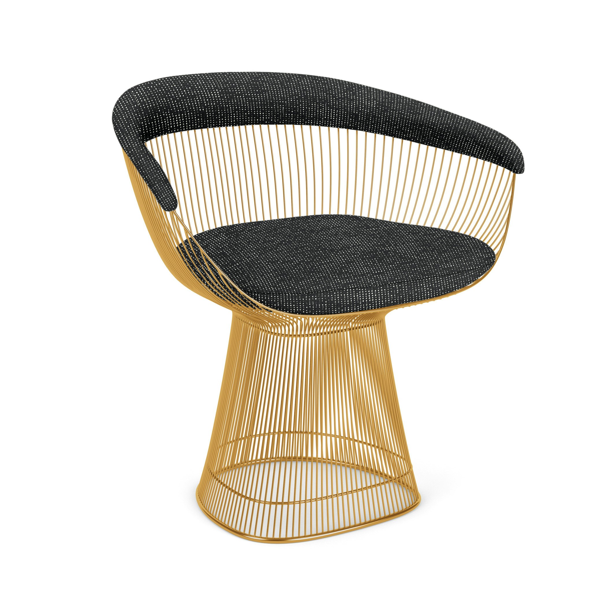Platner Armchair - Gold,  Prestini,  Black and White